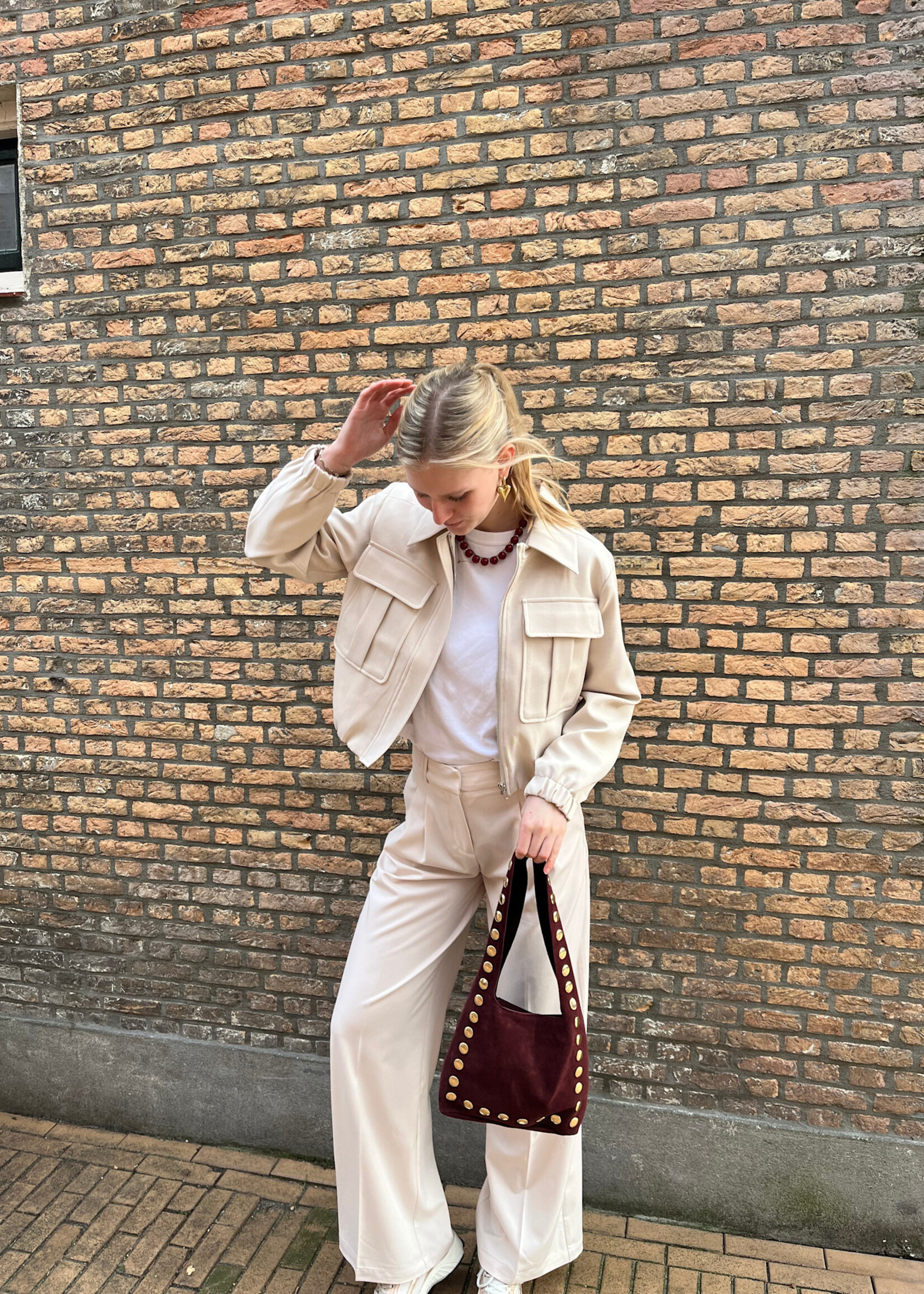 Flo Boutique Jasje Veerle Beige