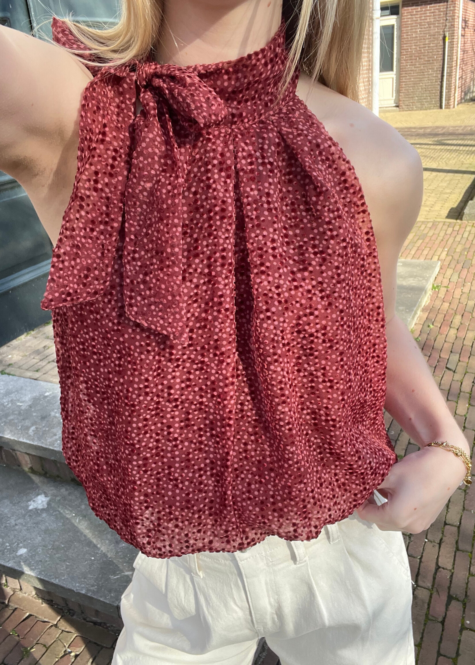 Flo Boutique Top Mikky Red Pink