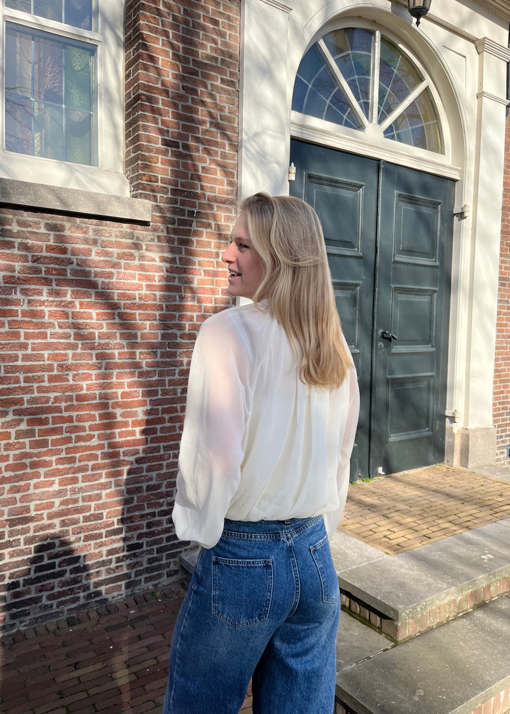 Flo Boutique Blouse Suze Beige