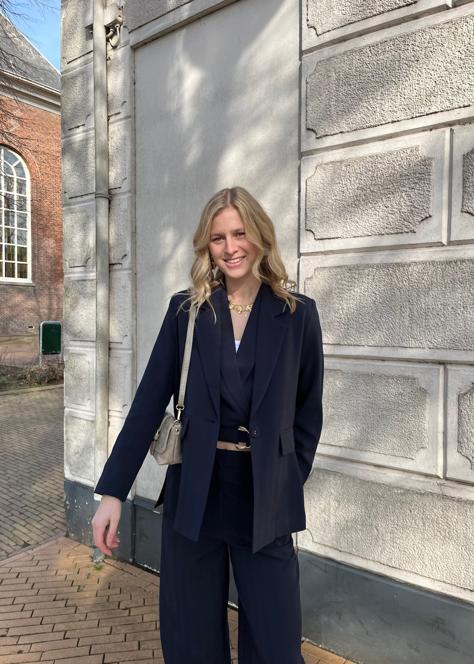 Flo Boutique Blazer Zaar Navy