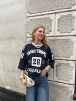 Flo Boutique Baseball Tee Saint Navy