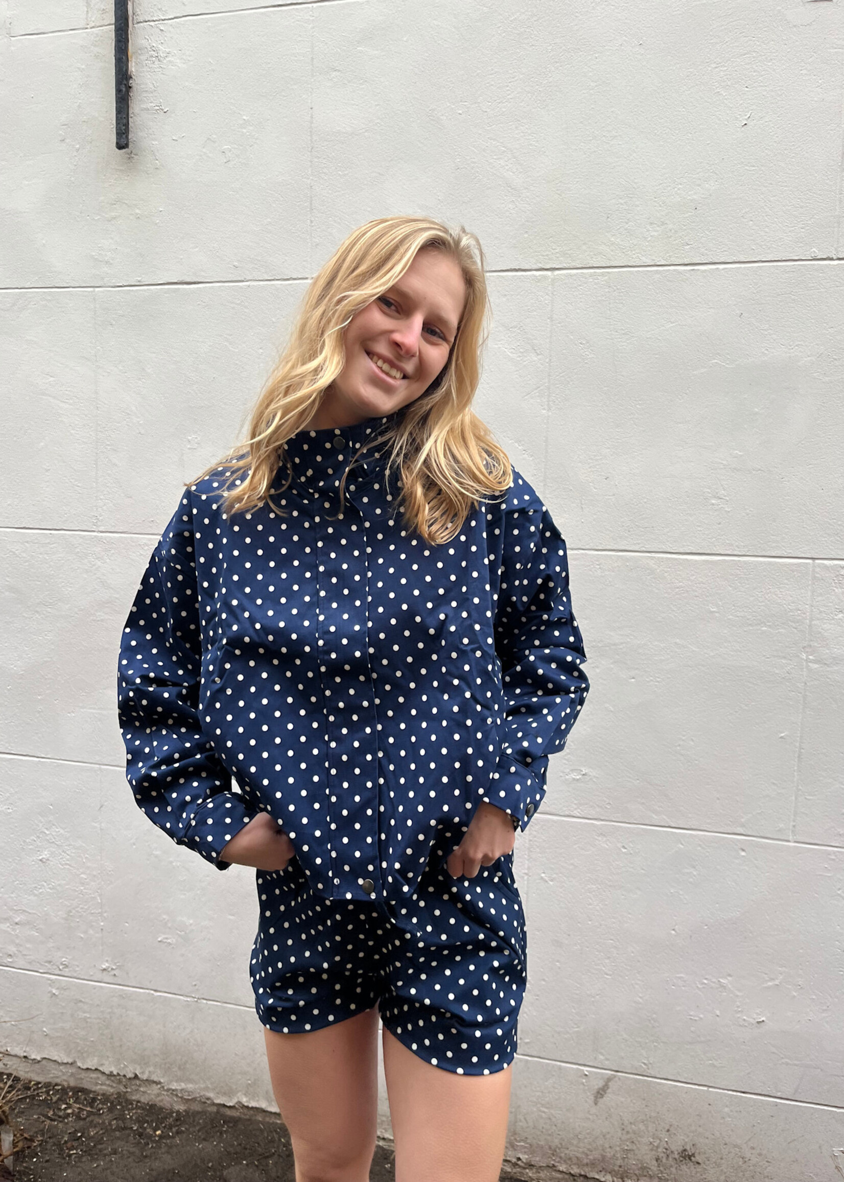 Flo Boutique Polka Dots Jasje Lolo Navy