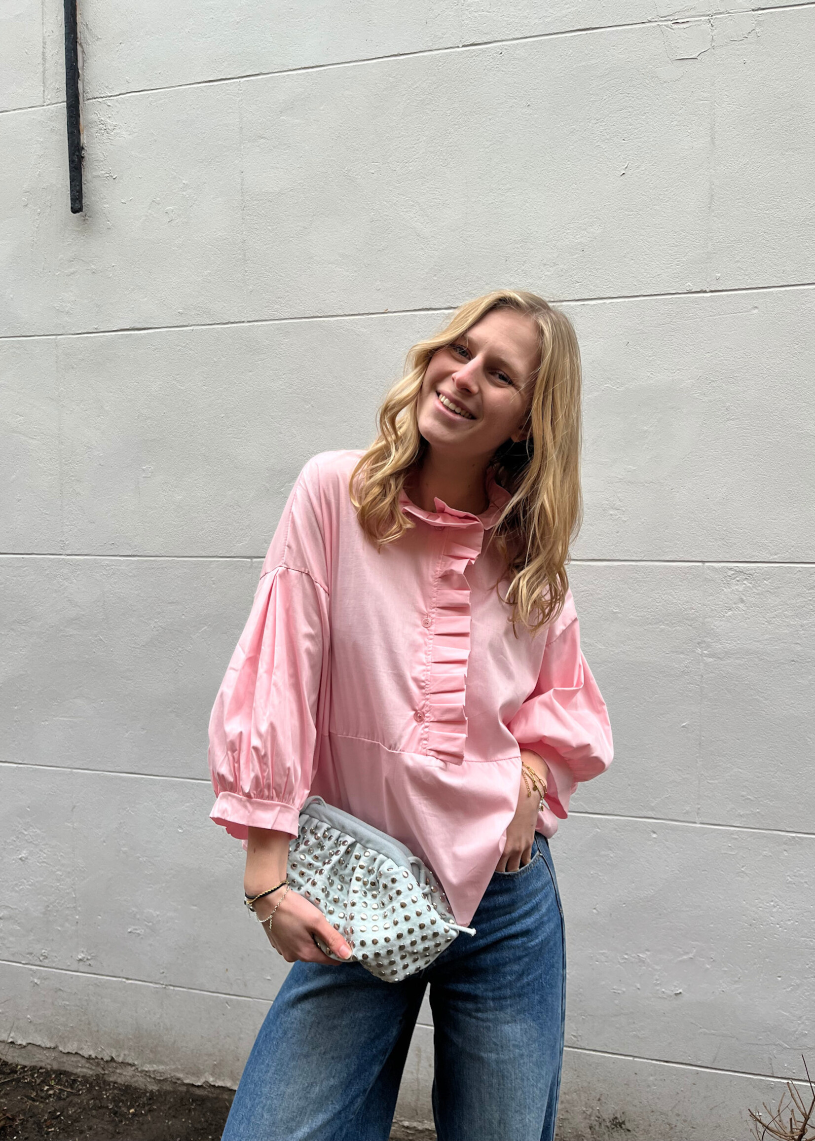Flo Boutique Blouse Nela Pink