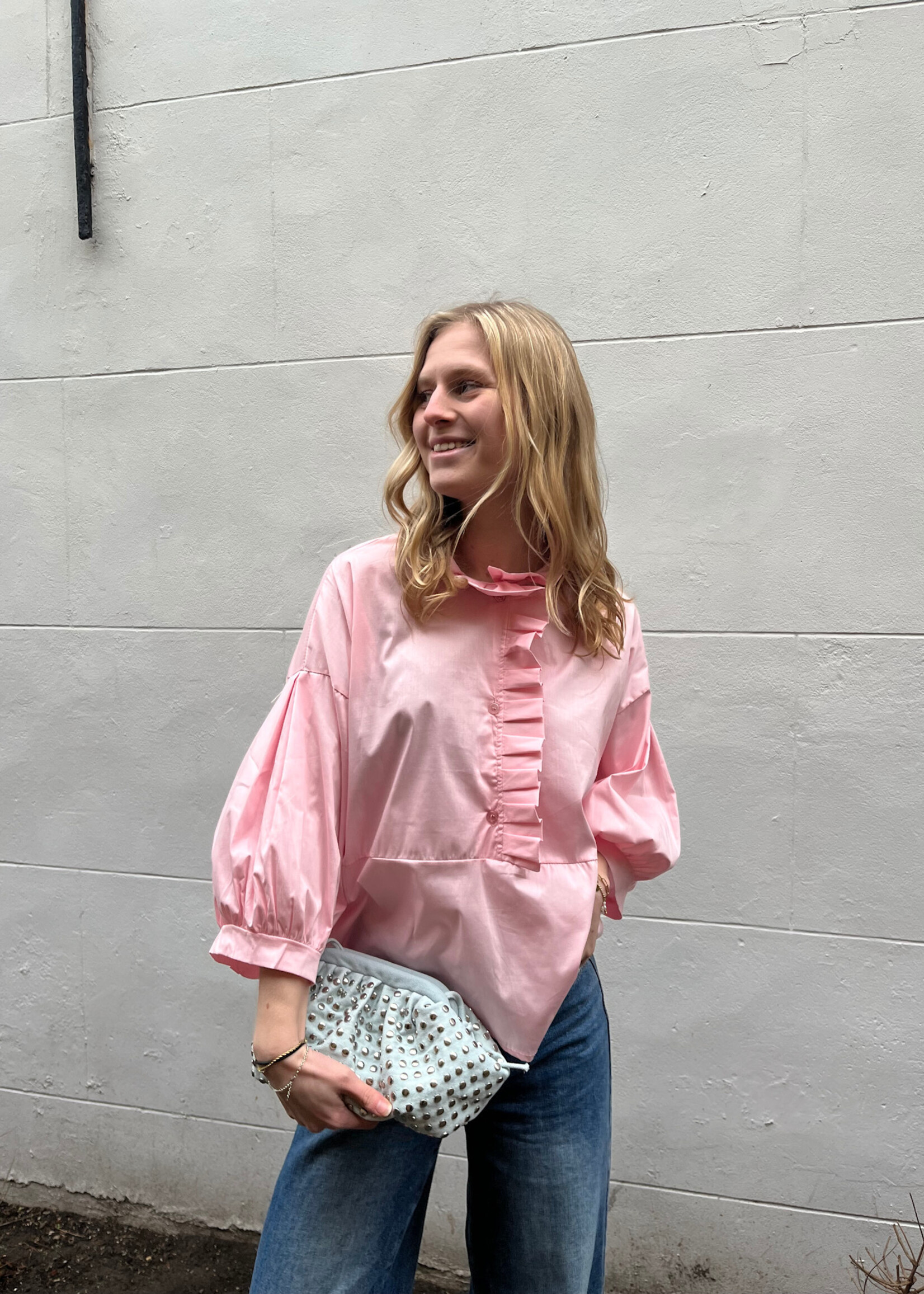 Flo Boutique Blouse Nela Pink