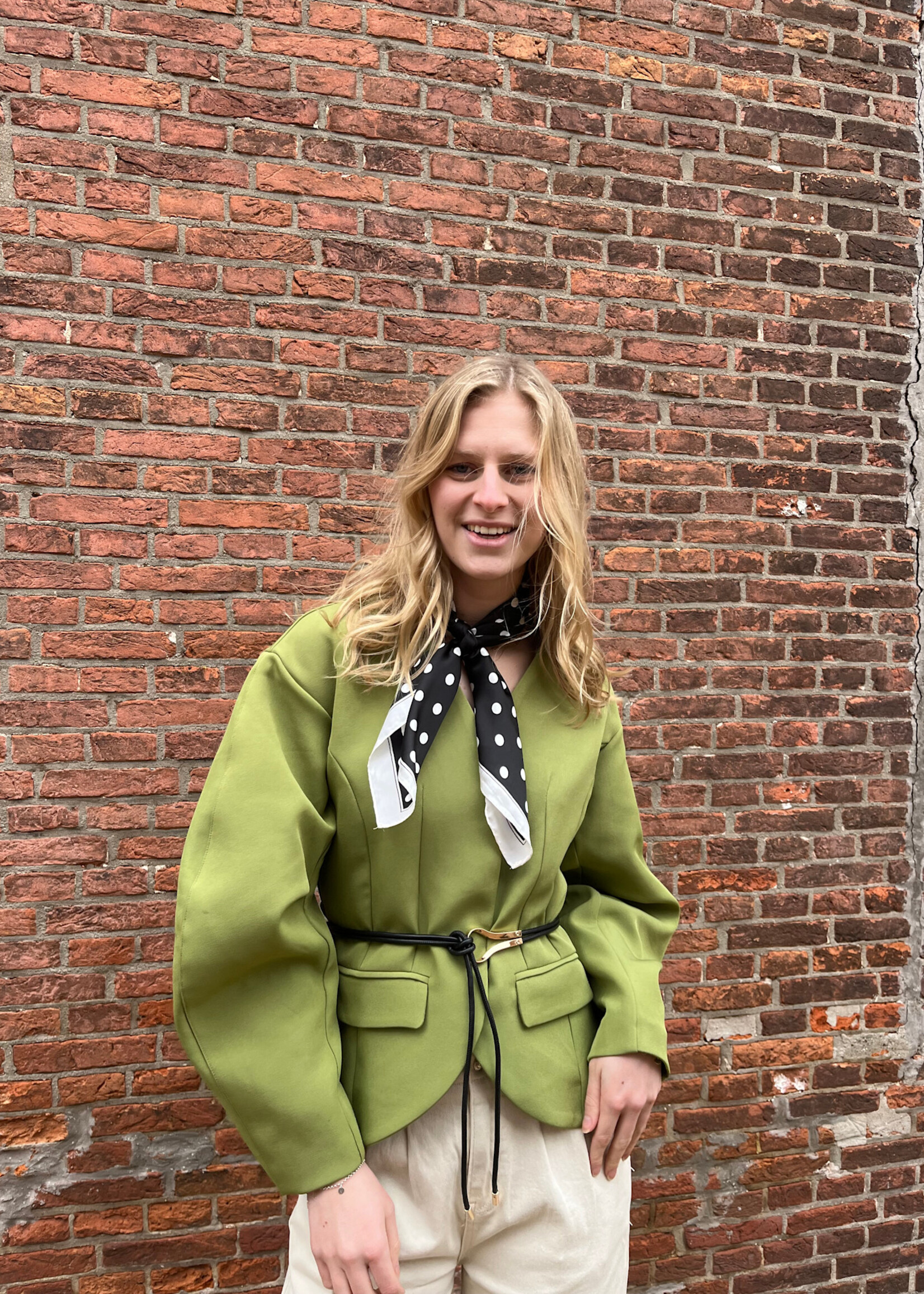 Flo Boutique Blazer Pam Green