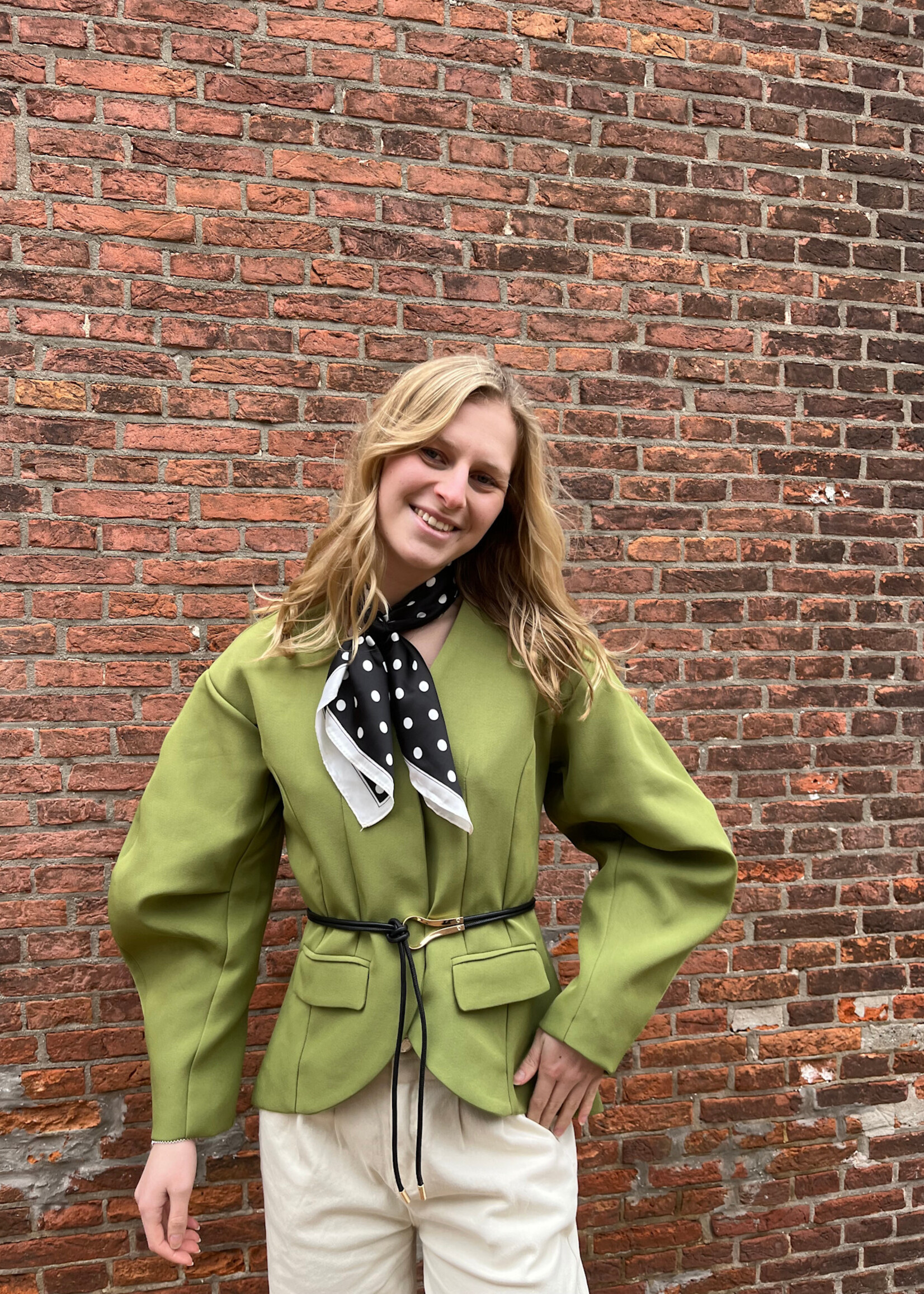 Flo Boutique Blazer Pam Green