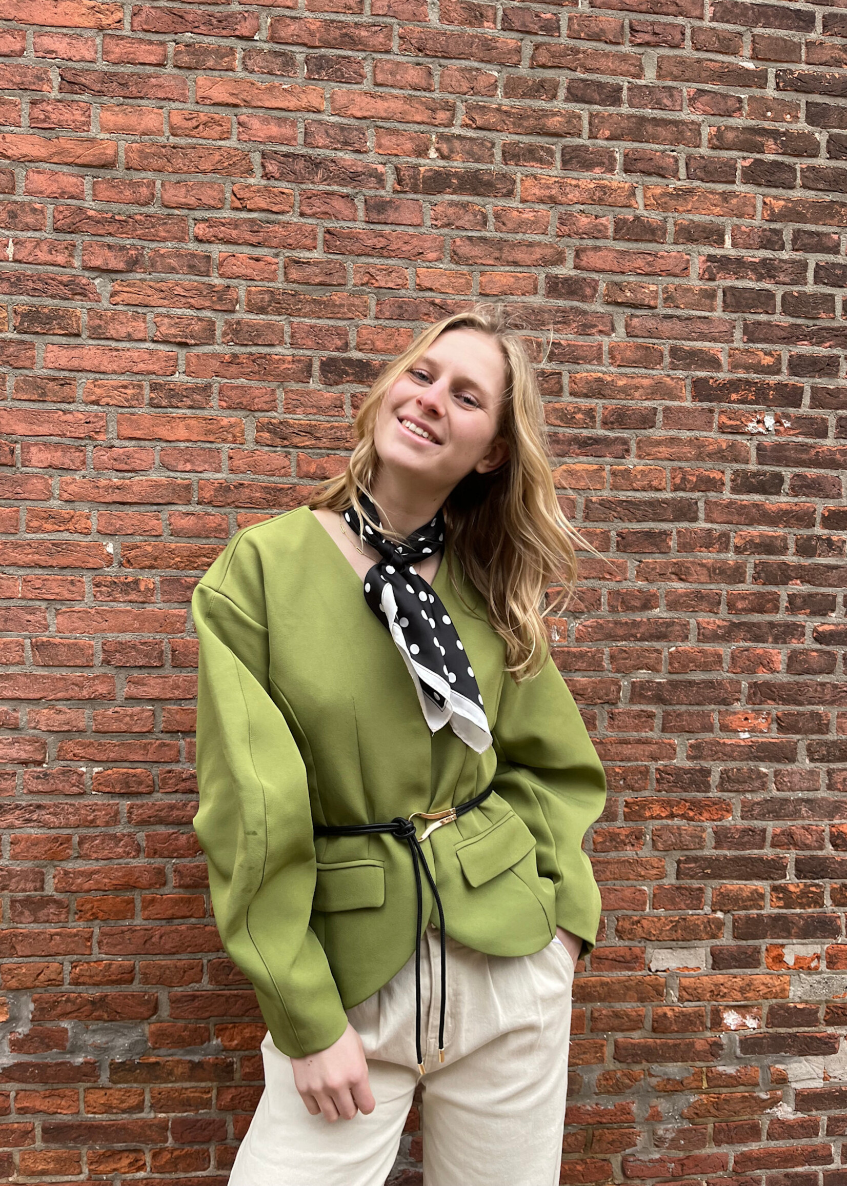 Flo Boutique Blazer Pam Green