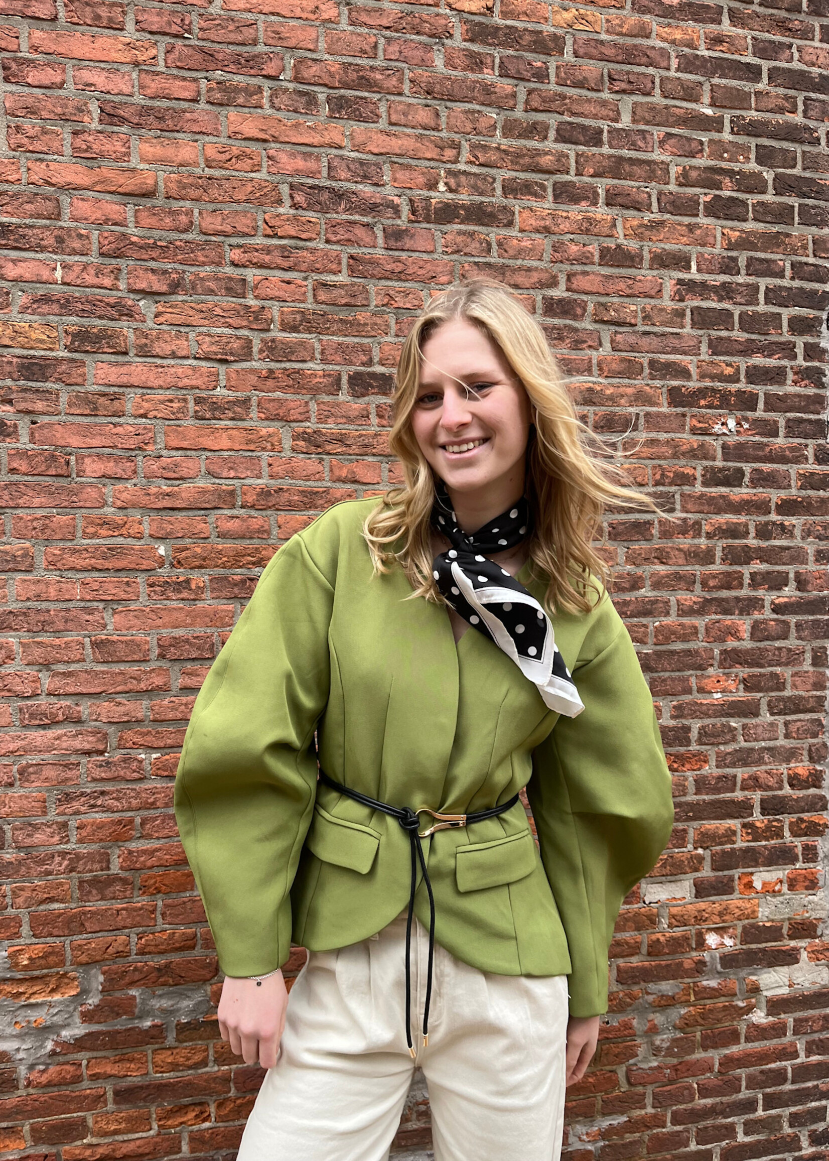 Flo Boutique Blazer Pam Green