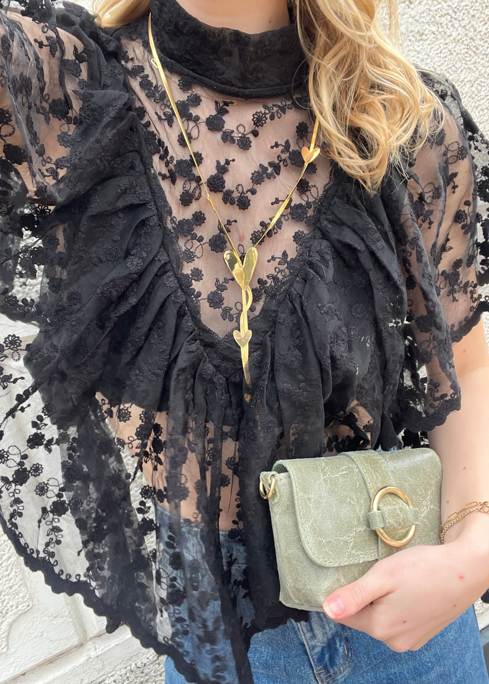 Flo Boutique Top Maan Black