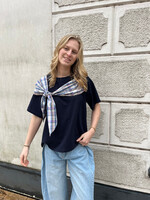 Flo Boutique Bow Tee Ruby Navy