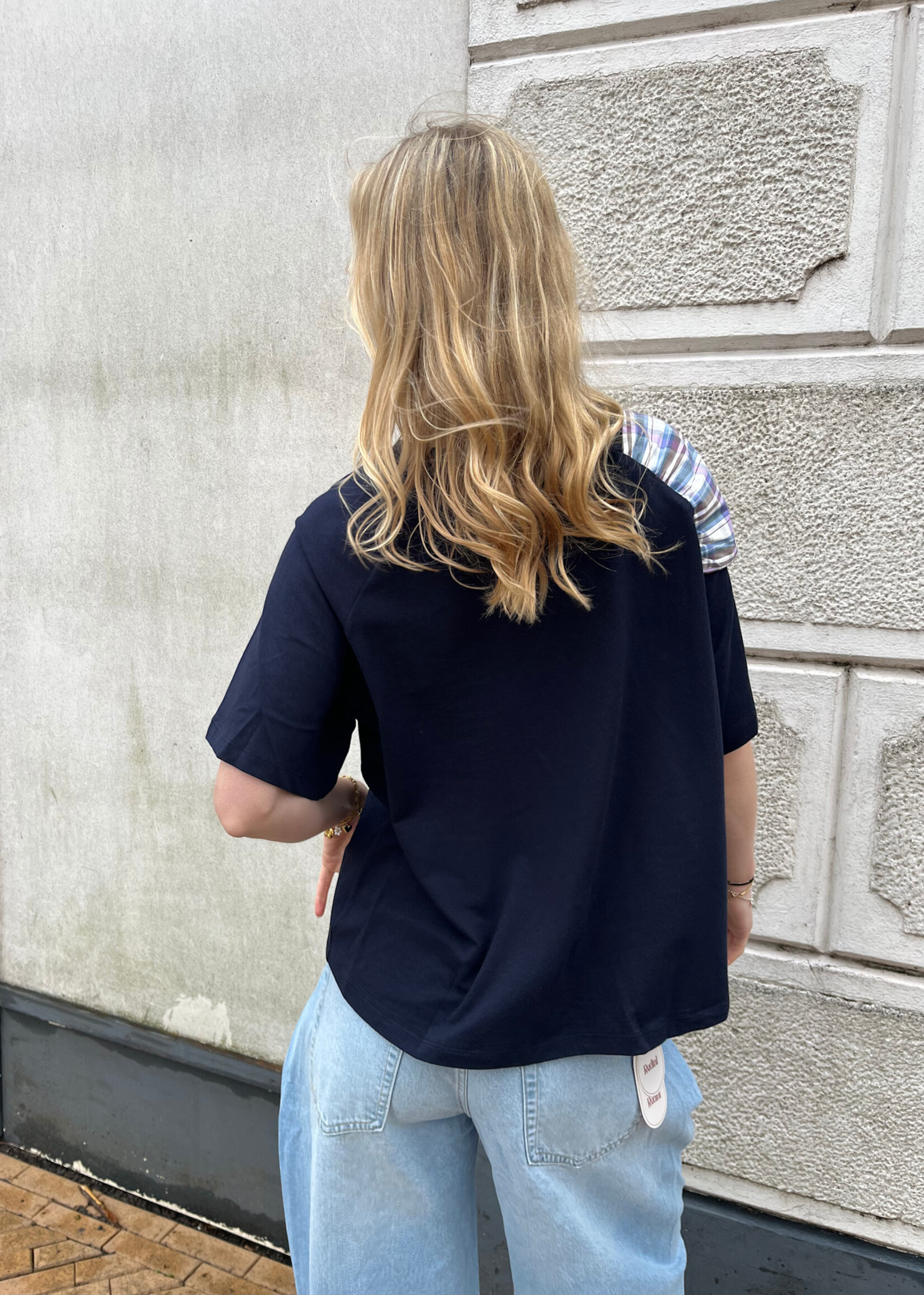 Flo Boutique Bow Tee Ruby Navy