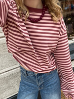 Flo Boutique Longsleeve Teun Stripe Pink/Red