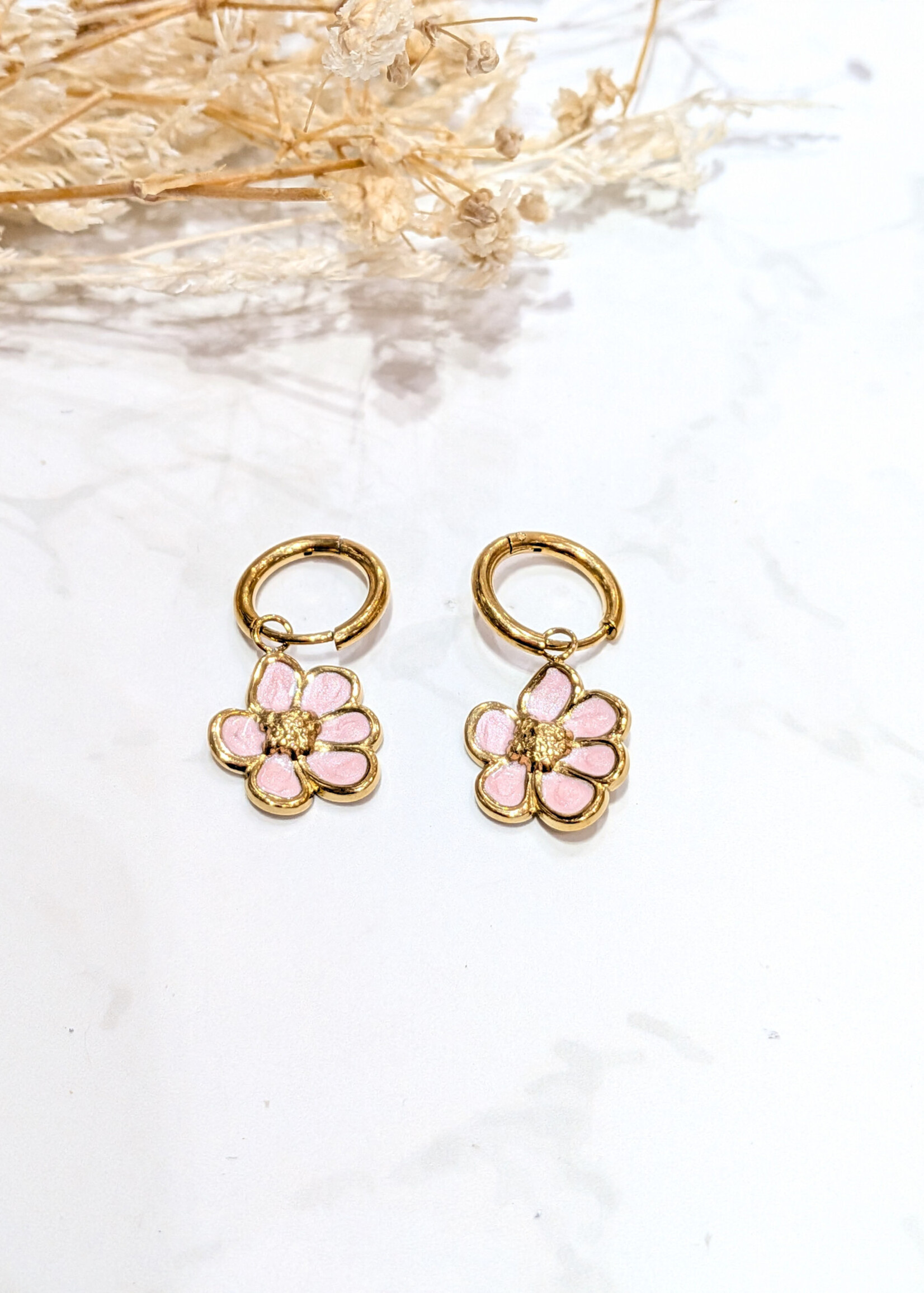 Flo Boutique Oorbellen Enamel Flower