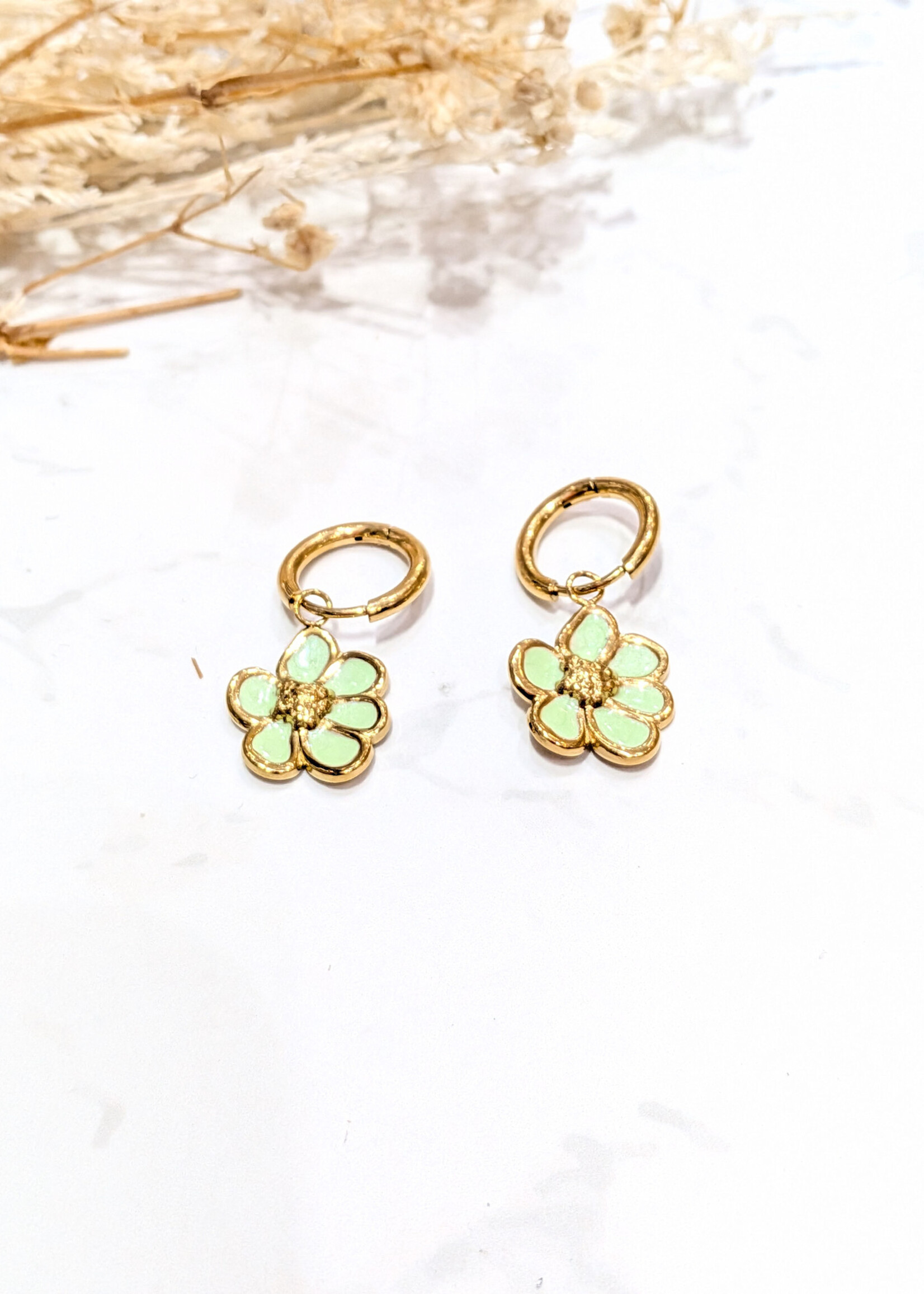 Flo Boutique Oorbellen Enamel Flower