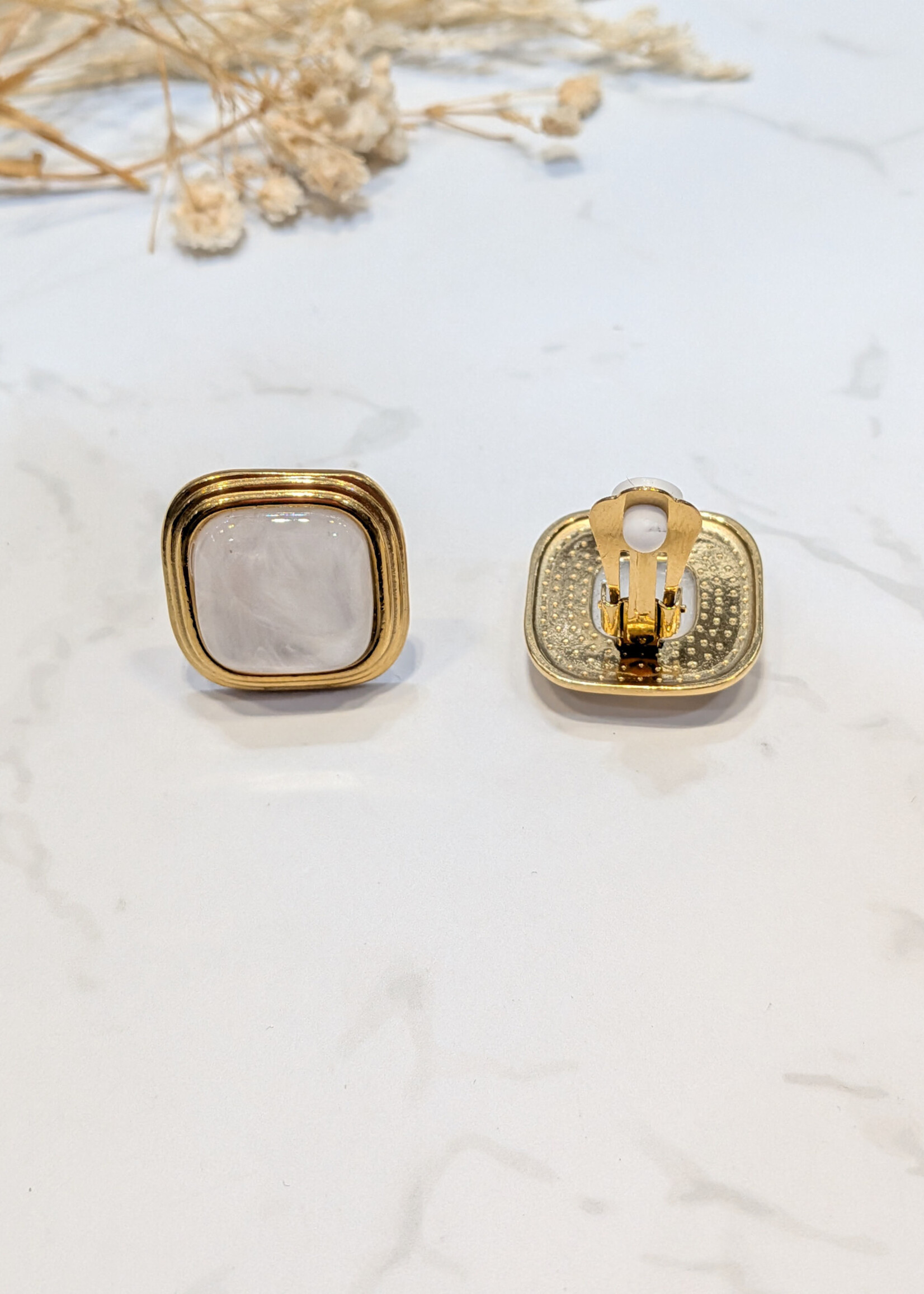 Flo Boutique Clipoorbellen Pearly Square