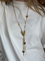 Flo Boutique Long Necklace Splitting Hearts