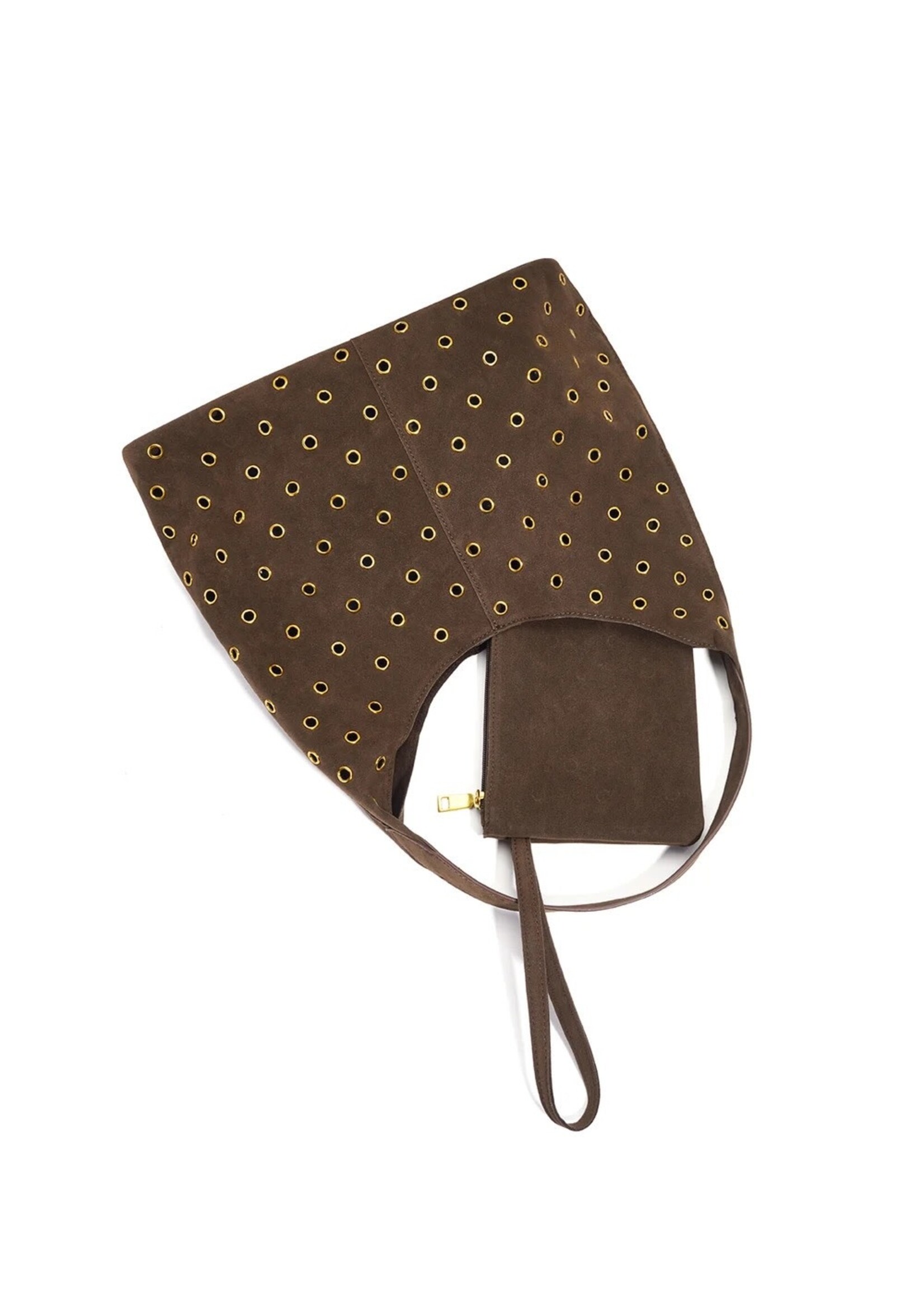 Flo Boutique Bag Madrid Studs Brown (PU)