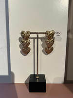 Flo Boutique Oorbellen Triple Hearts