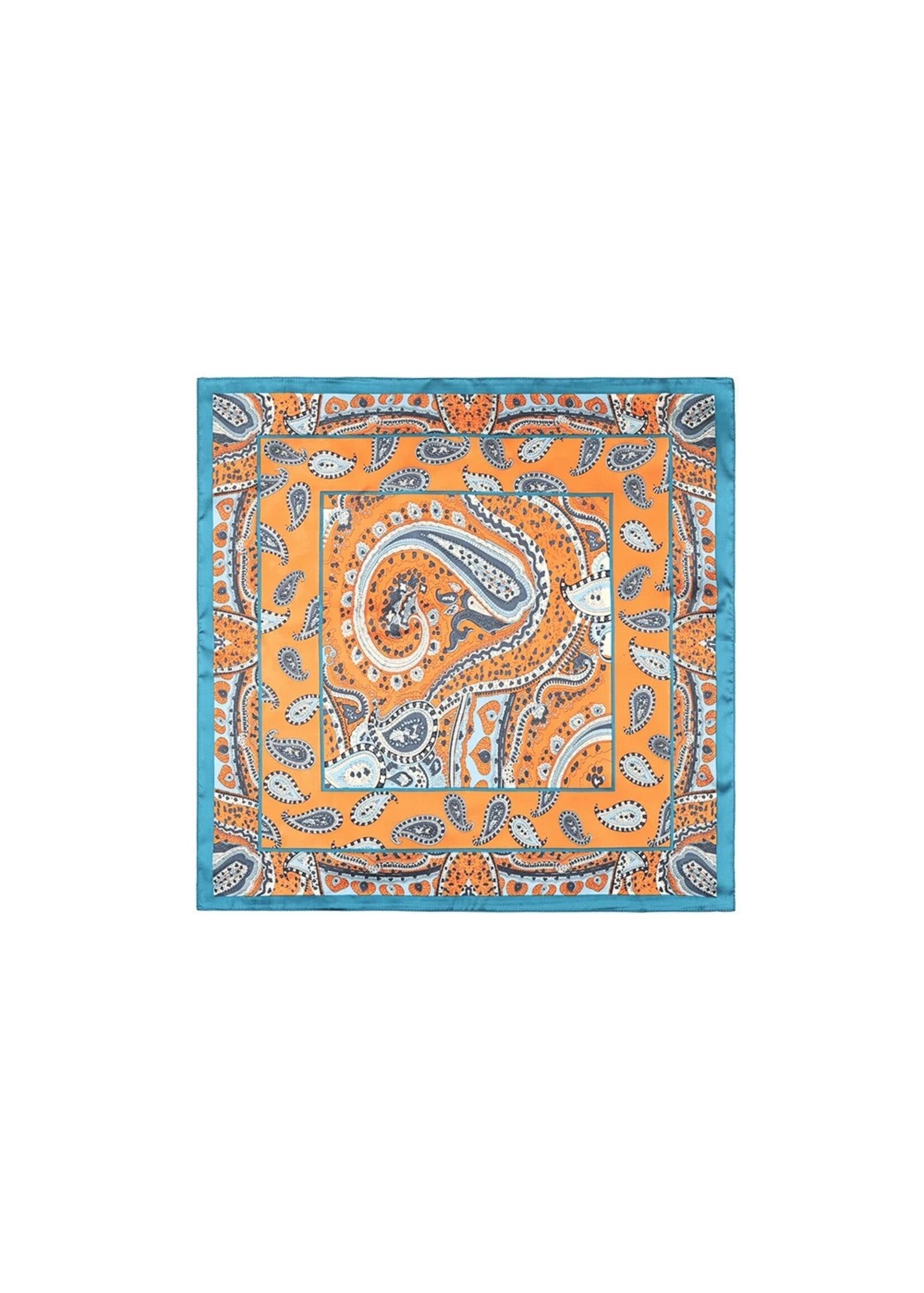 Flo Boutique Sjaaltje Paisley Patroon Oranje