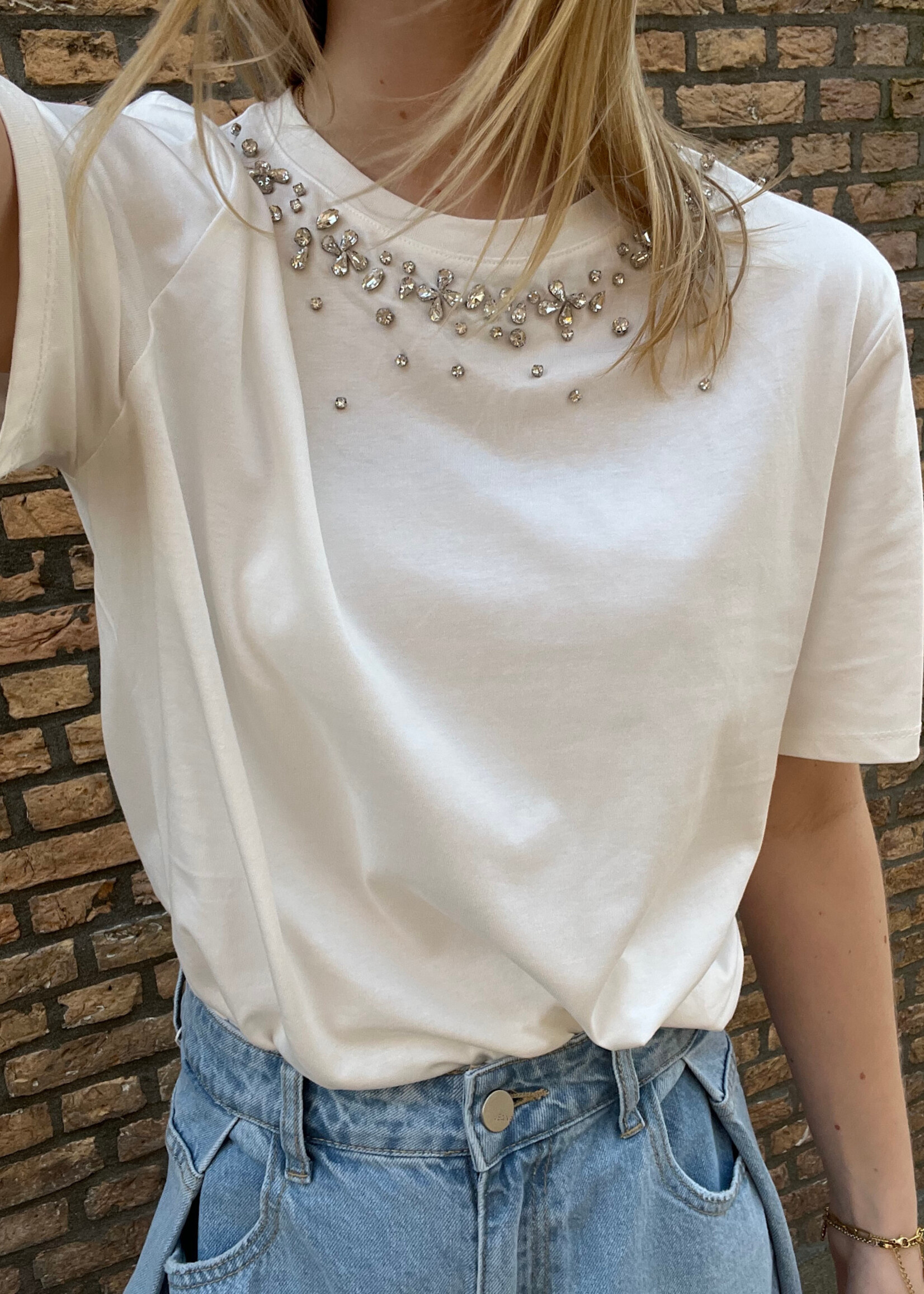 Flo Boutique T-shirt Lizzy White