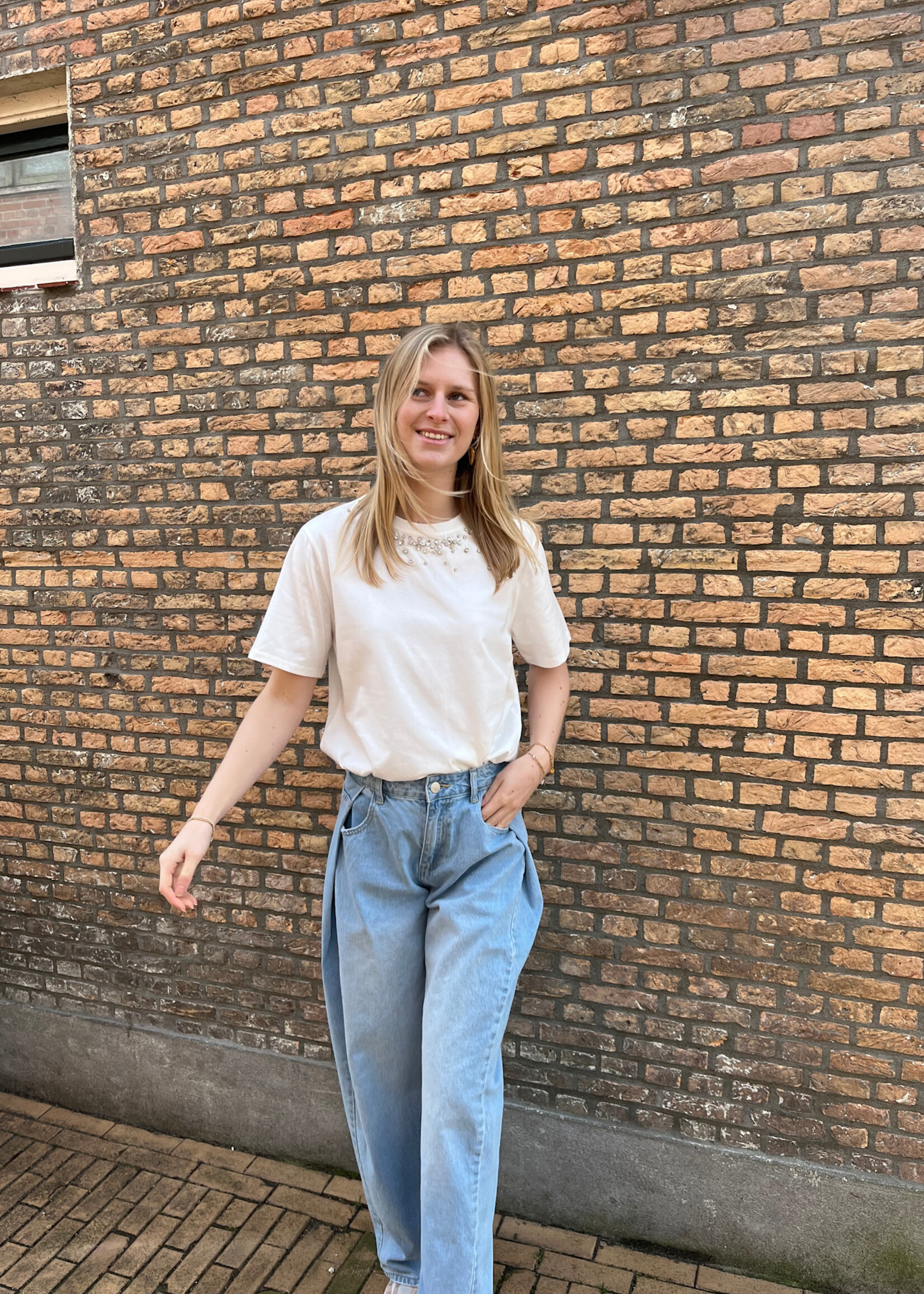 Flo Boutique T-shirt Lizzy White