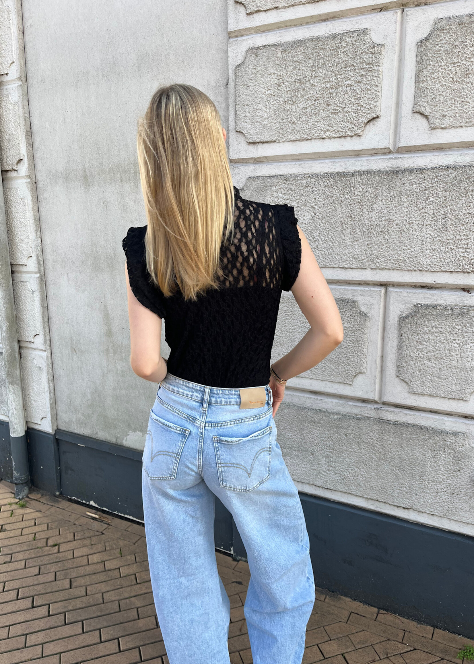 Flo Boutique Kanten Body Jade Black