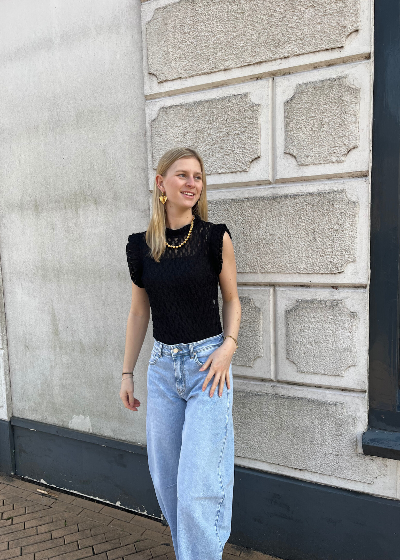 Flo Boutique Kanten Body Jade Black