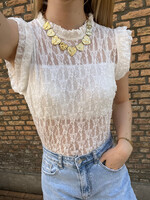 Flo Boutique Kanten Body Jade White