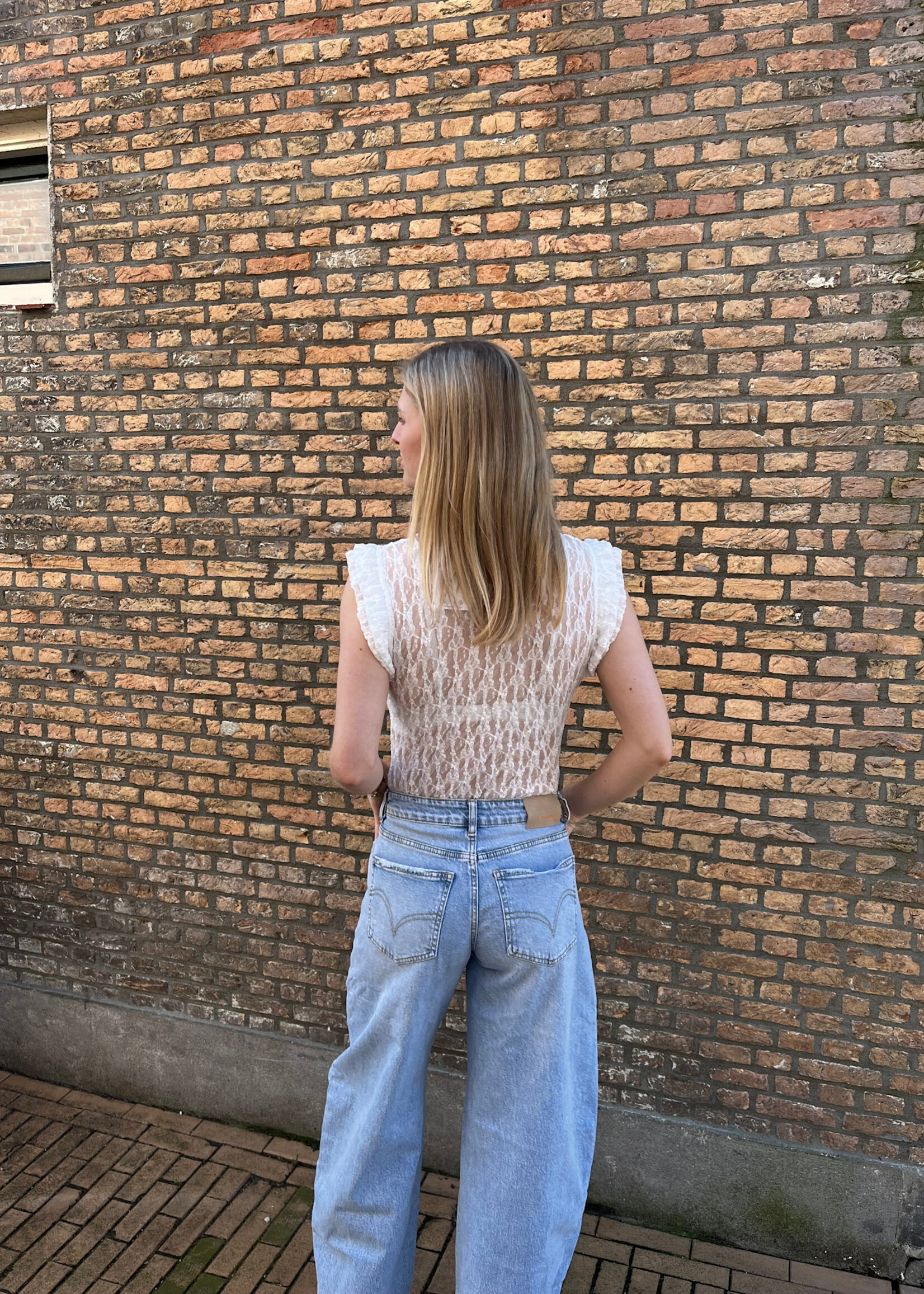 Flo Boutique Kanten Body Jade White