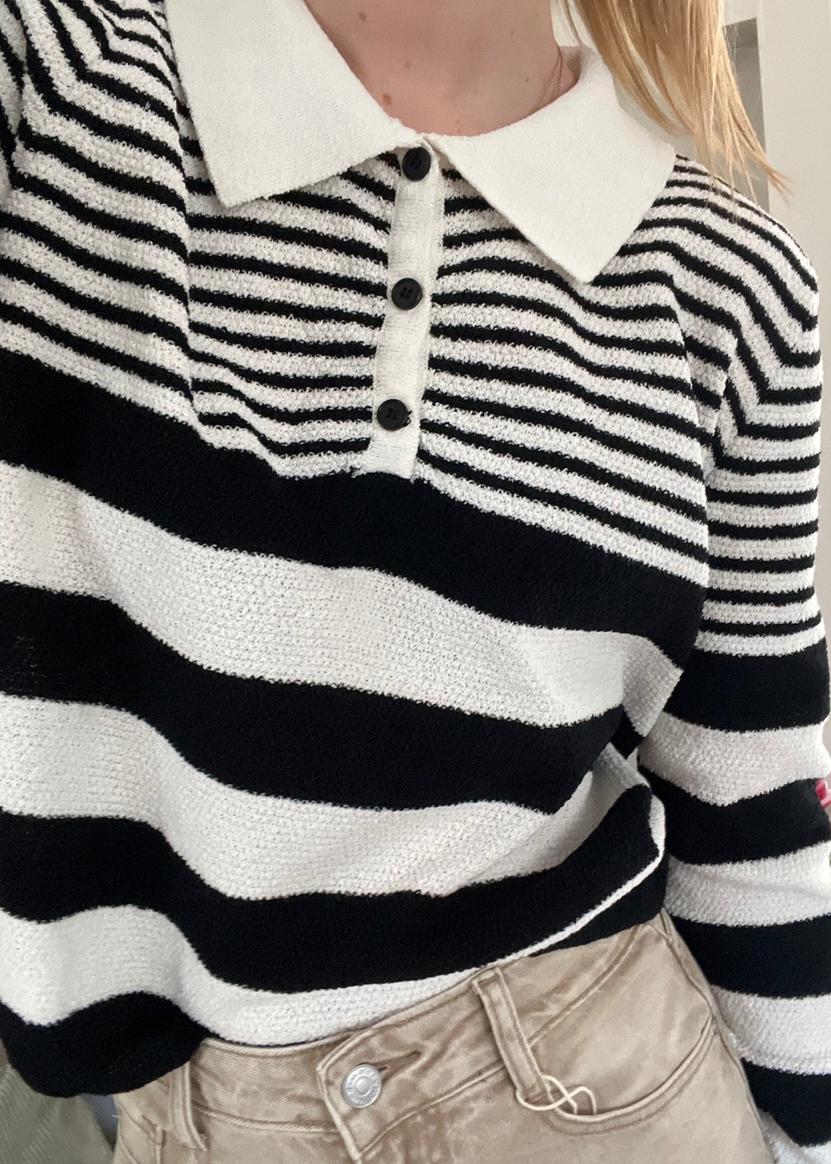 Flo Boutique Top Colette Black/White