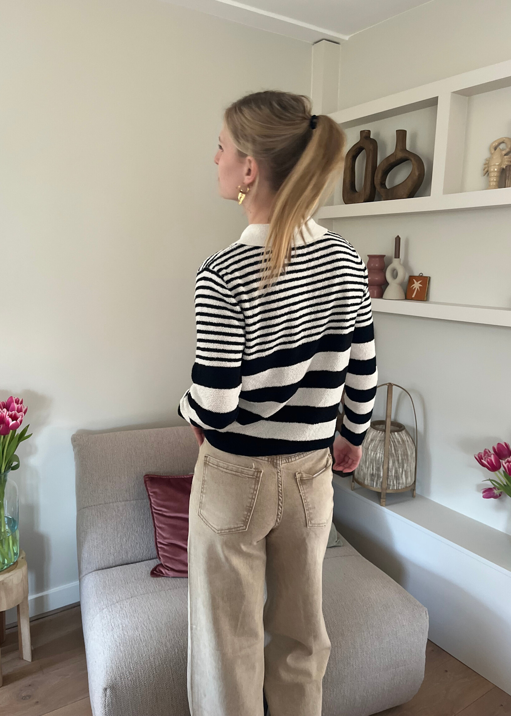 Flo Boutique Top Colette Black/White