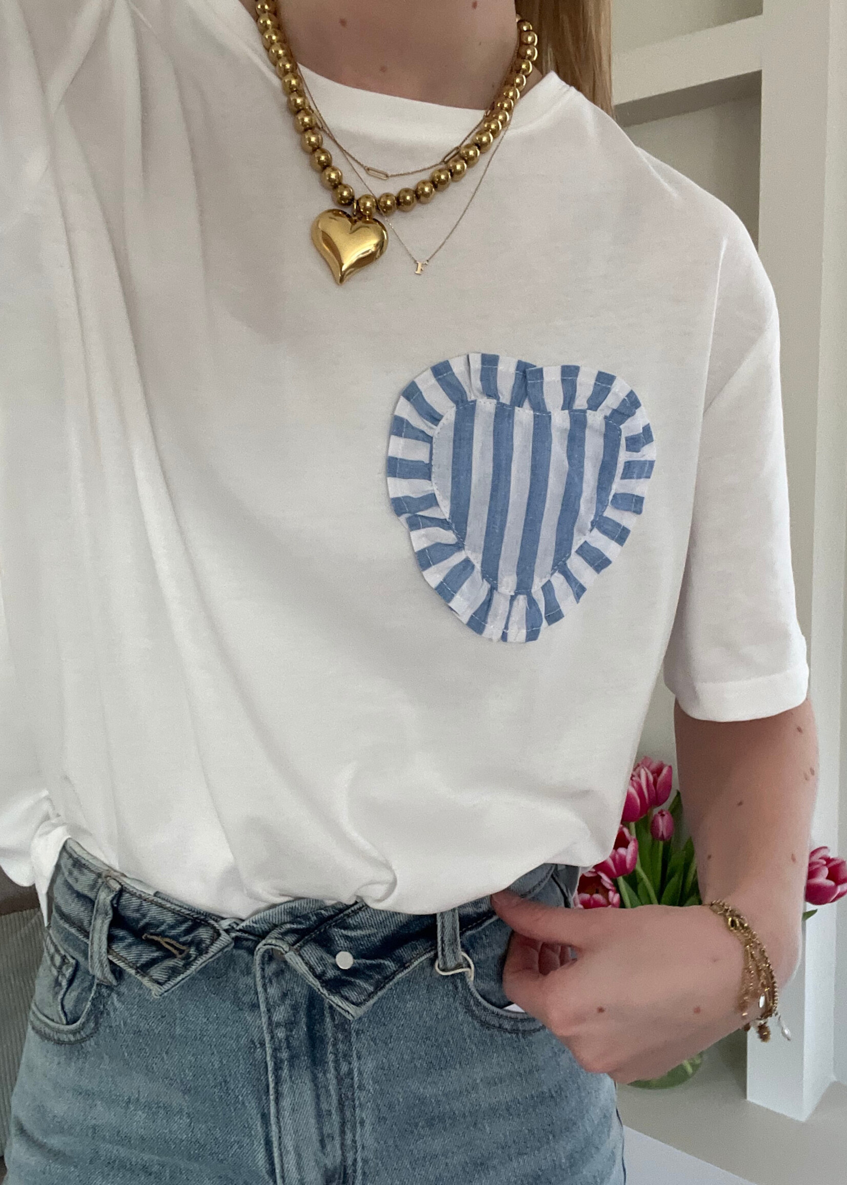 Flo Boutique T-shirt Lovy White