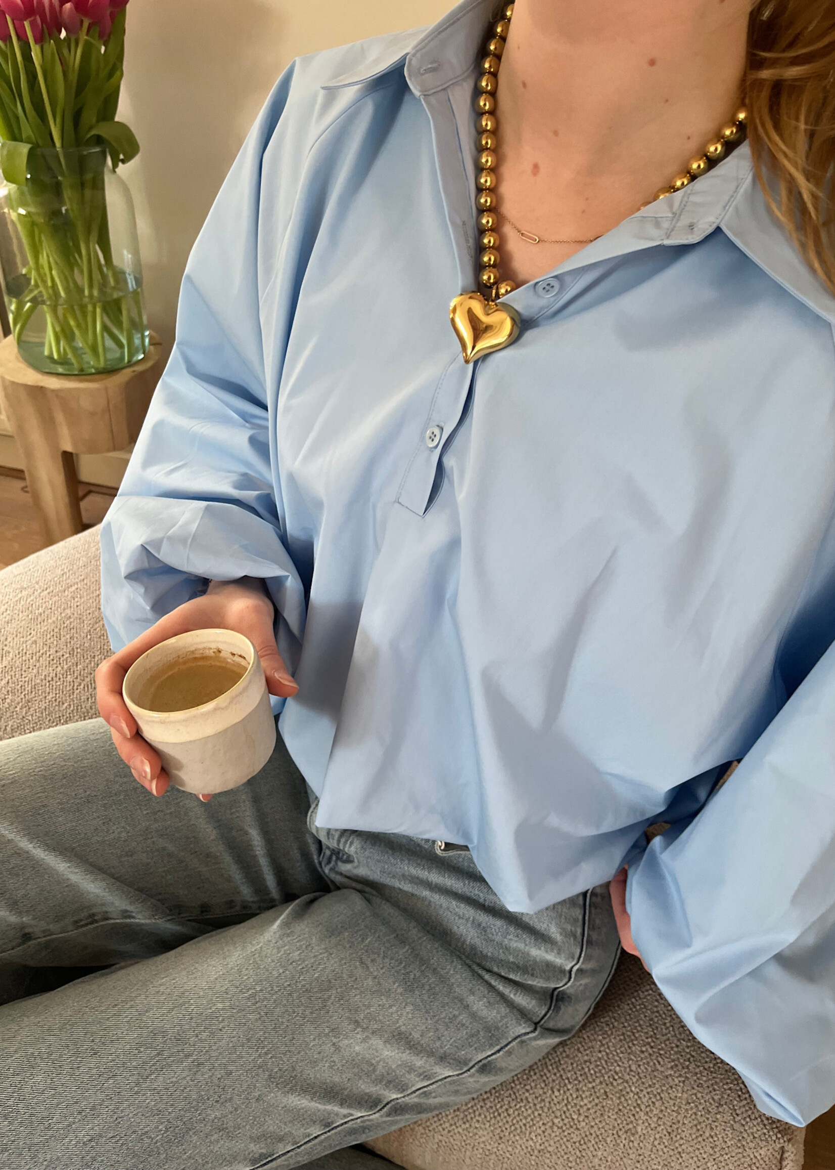 Flo Boutique Blouse Clover Blue