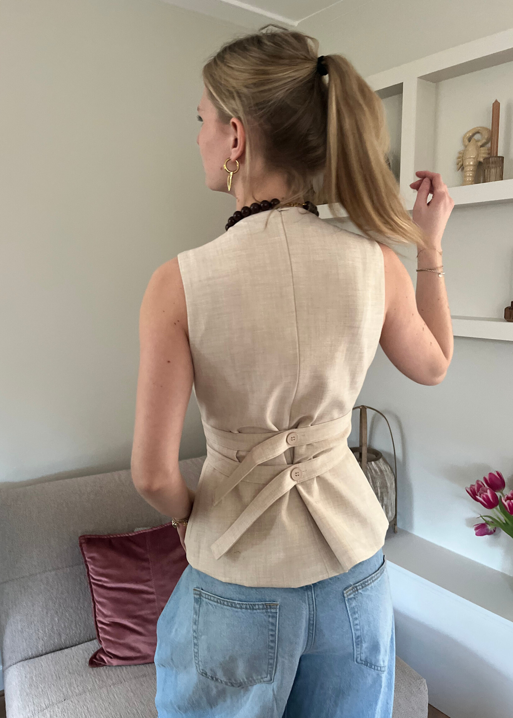 Flo Boutique Top Willow Beige