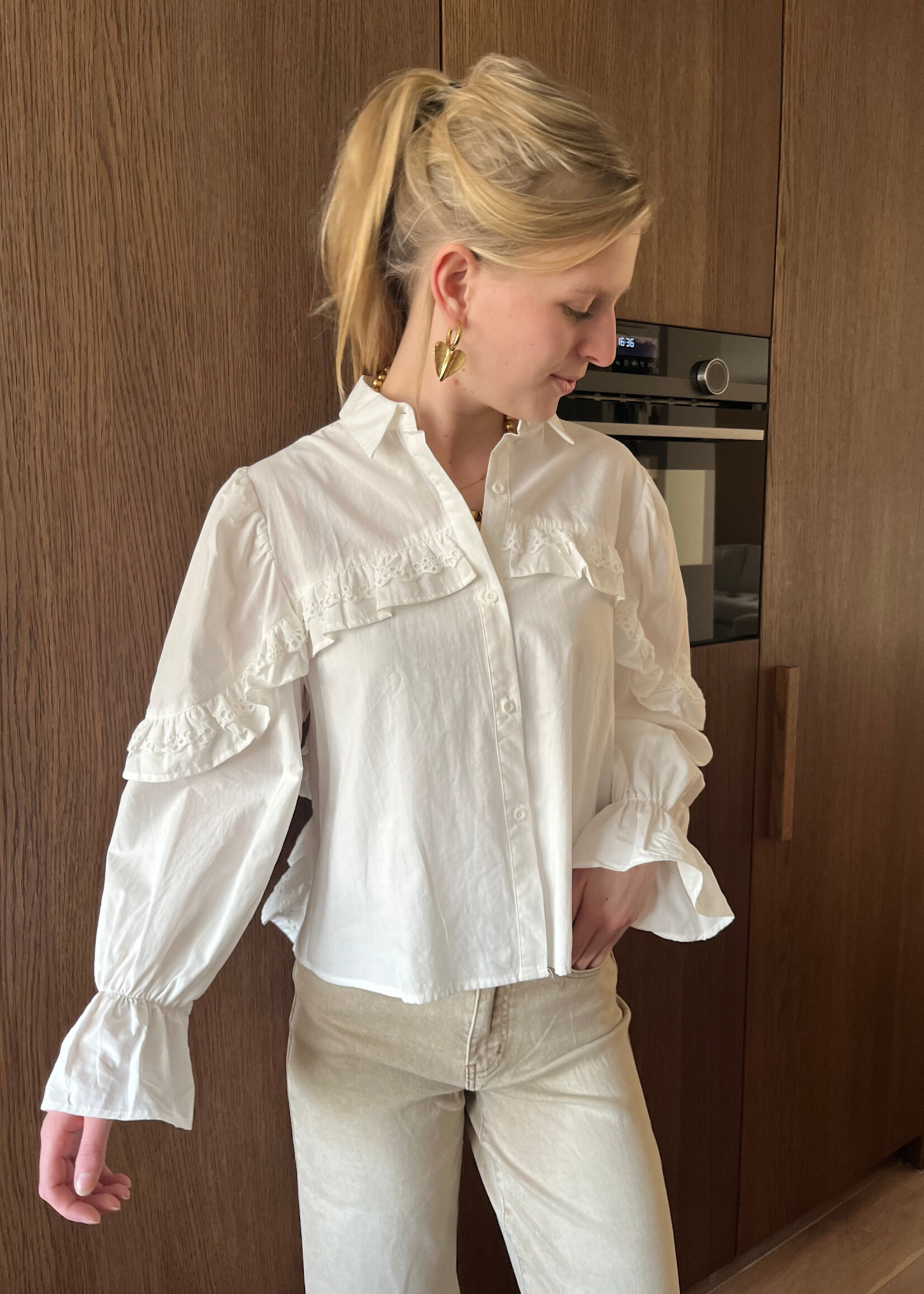 Flo Boutique Blouse Bibi White