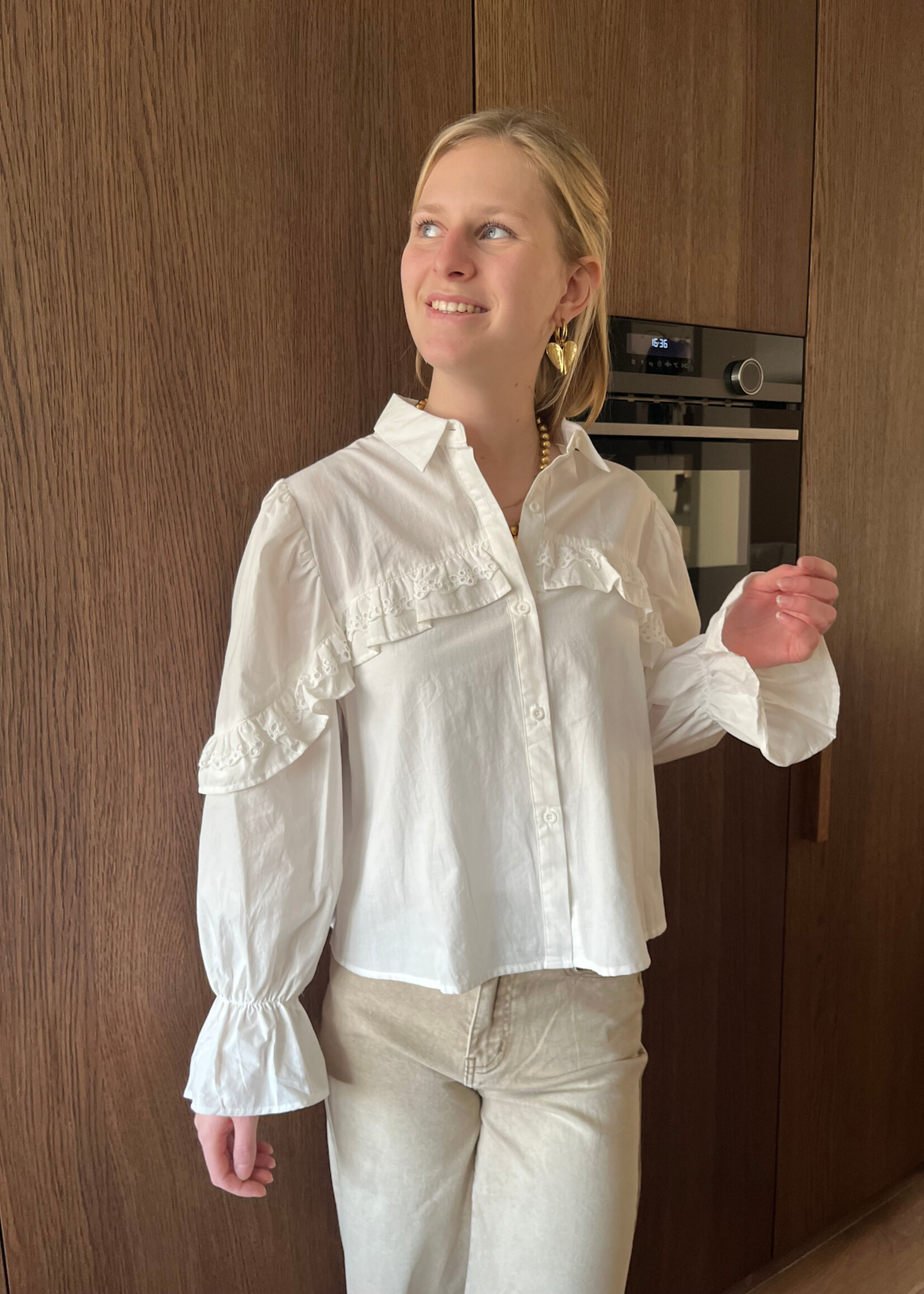 Flo Boutique Blouse Bibi White