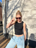 Flo Boutique Top Studs Jenna Black