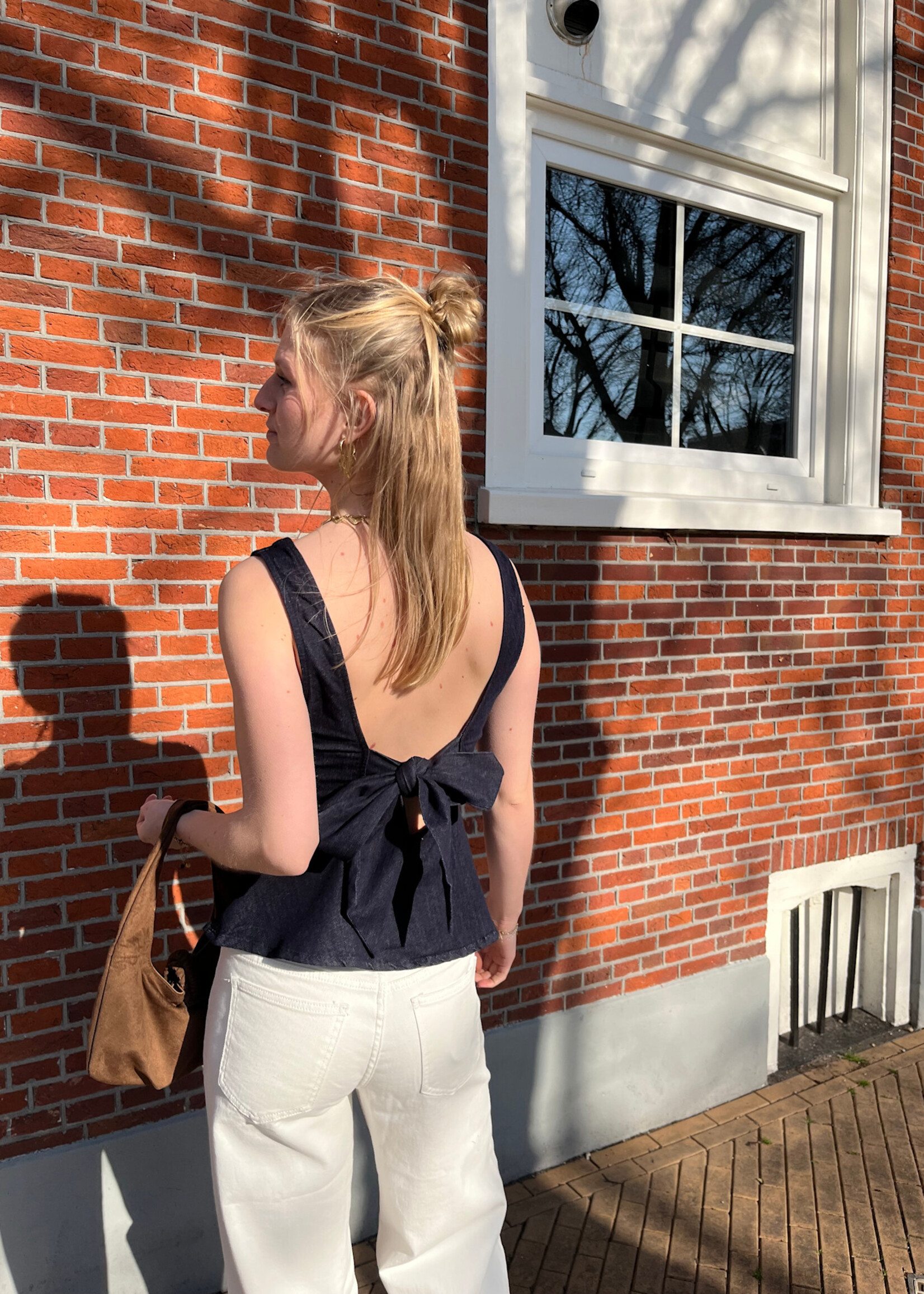 Flo Boutique Peplum jeans top Bobbi