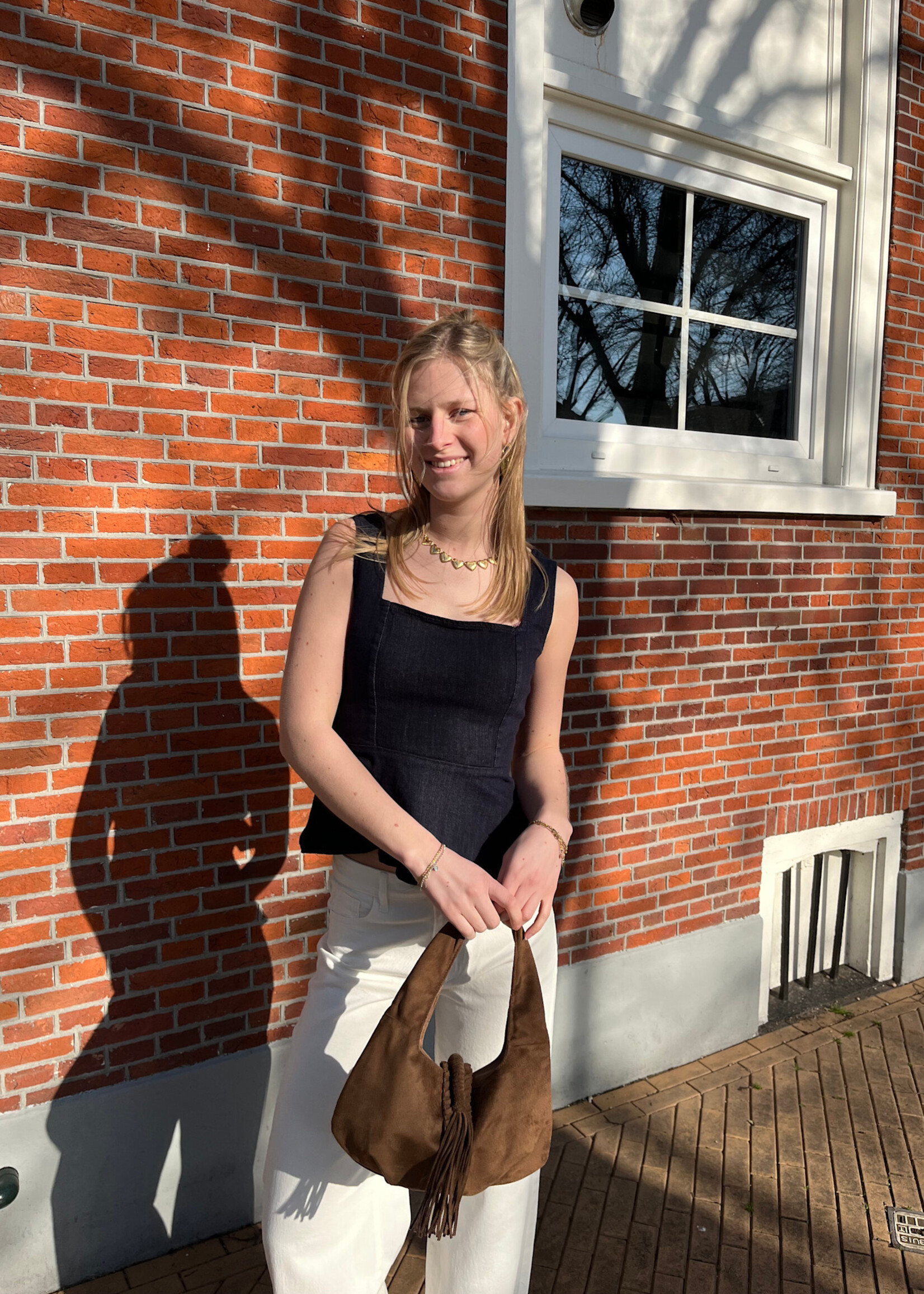 Flo Boutique Peplum jeans top Bobbi