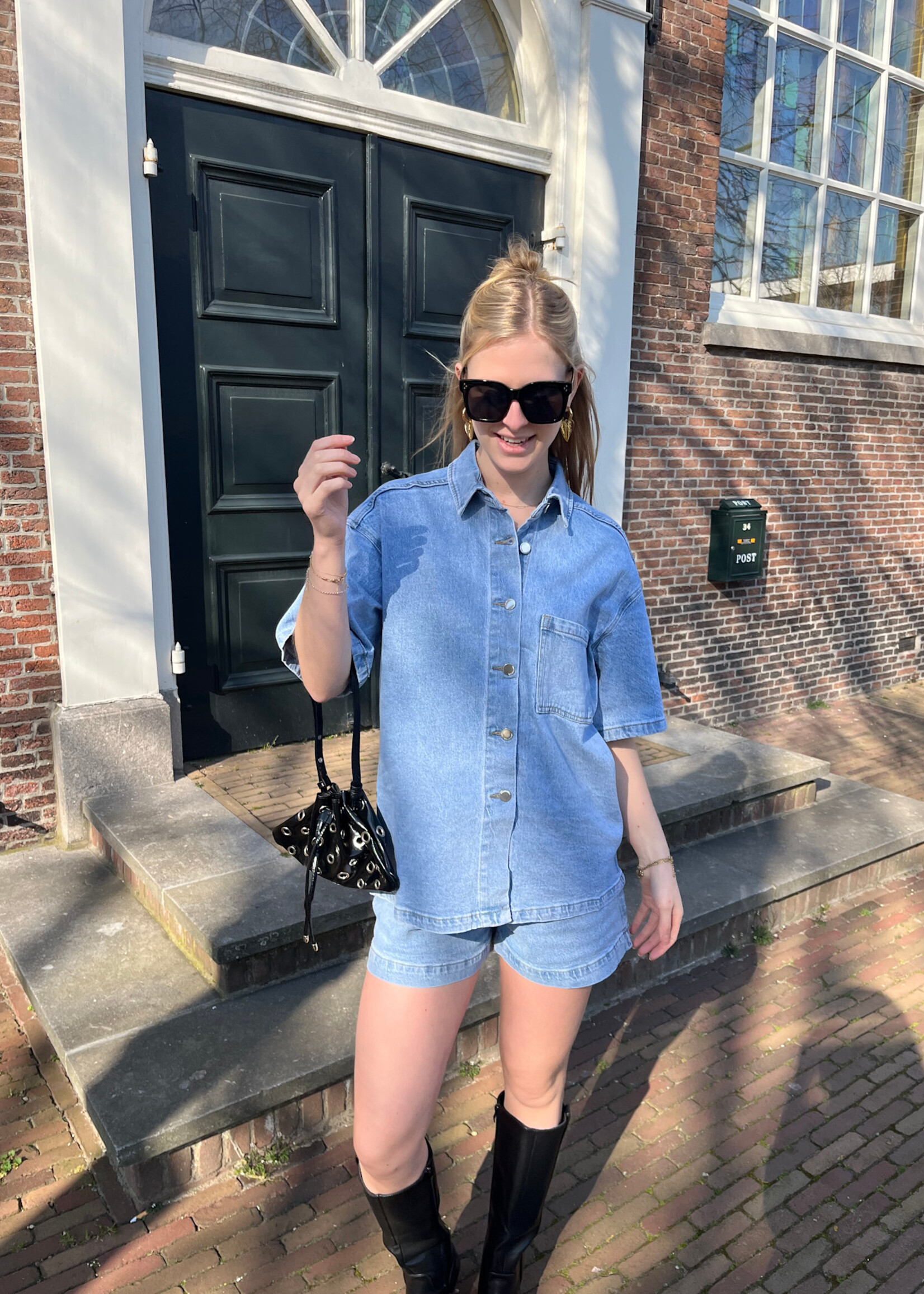 Flo Boutique Jeans Short Nena Blue