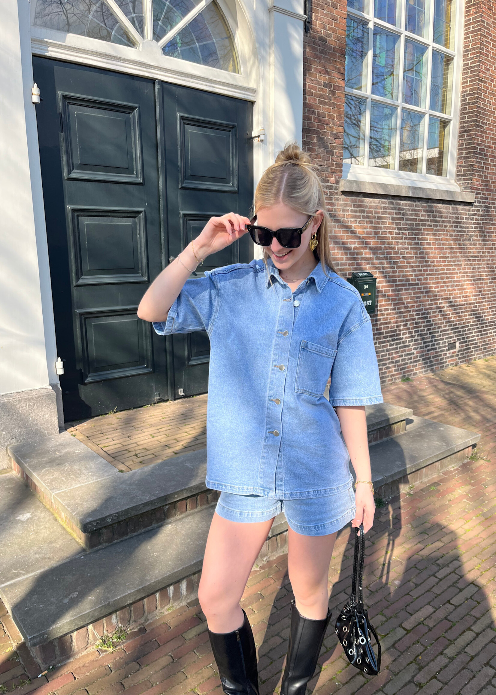 Flo Boutique Jeans Short Nena Blue