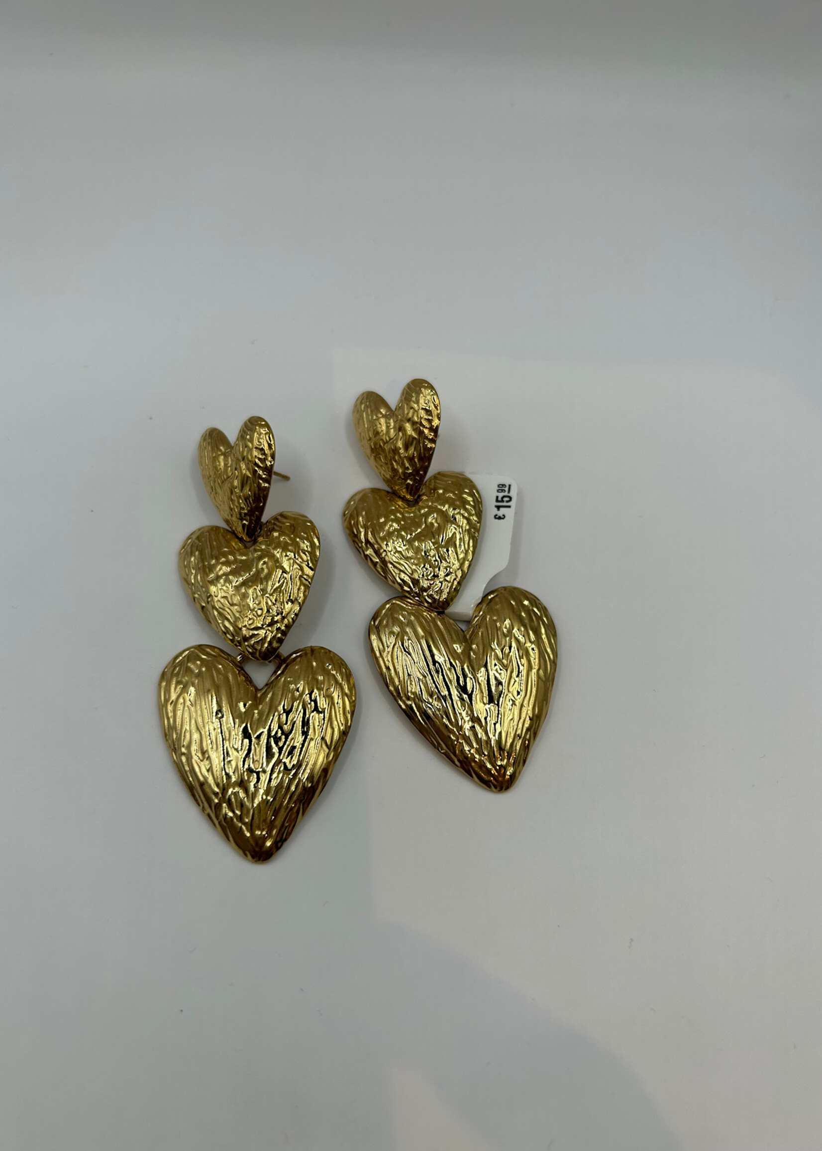 Flo Boutique Oorbellen Triple Hearts