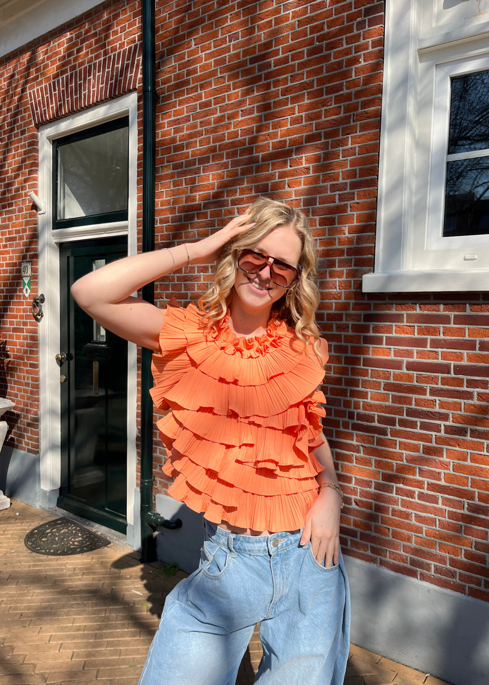 Flo Boutique Top Kelly Orange