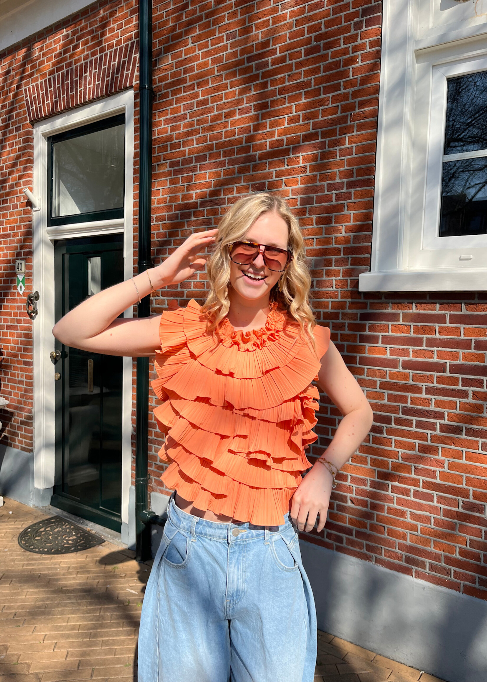 Flo Boutique Top Kelly Orange