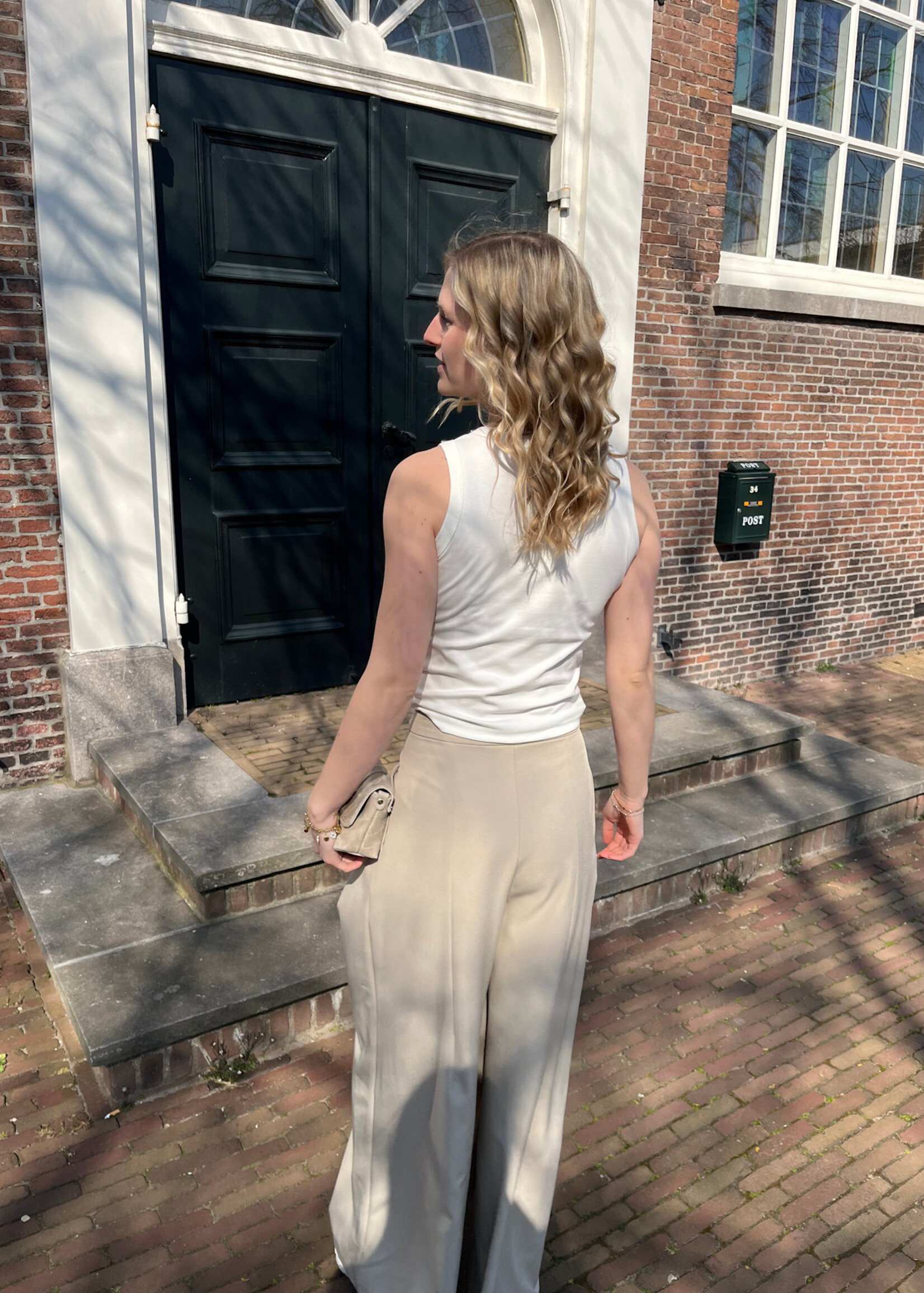 Flo Boutique Top Studs Jenna White