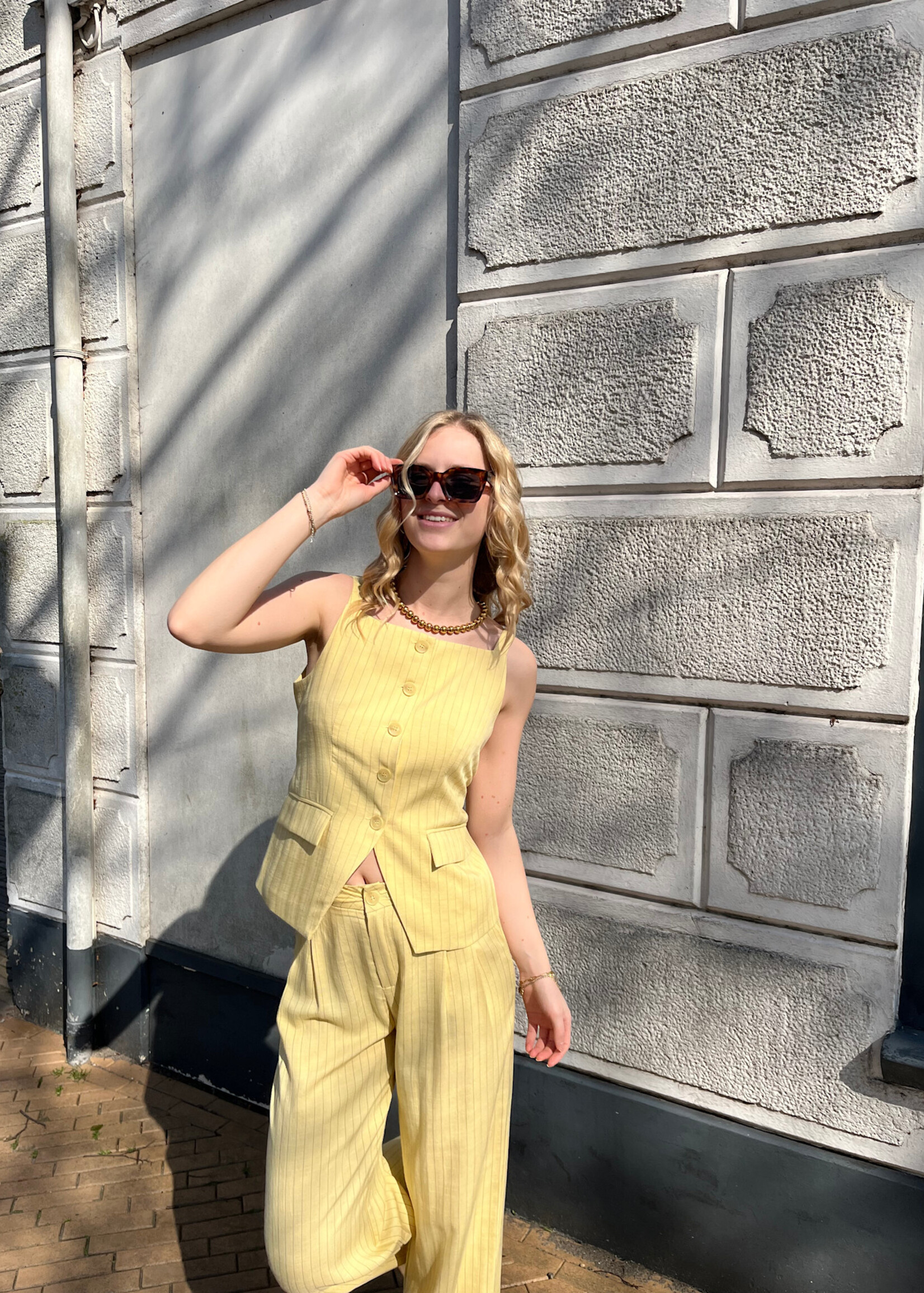 Flo Boutique Gilet Ciana Yellow