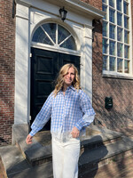 Flo Boutique Blouse Elena Blue Lace