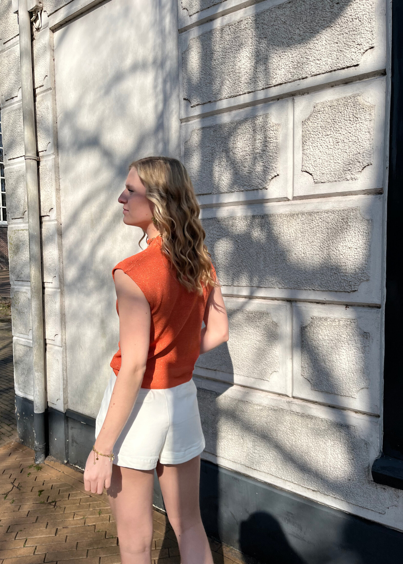 Flo Boutique Top Lily Lurex Orange