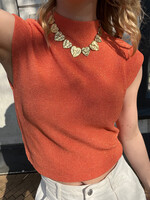 Flo Boutique Top Lily Lurex Orange