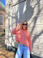 Flo Boutique Long sleeve Fiore Stripe Orange